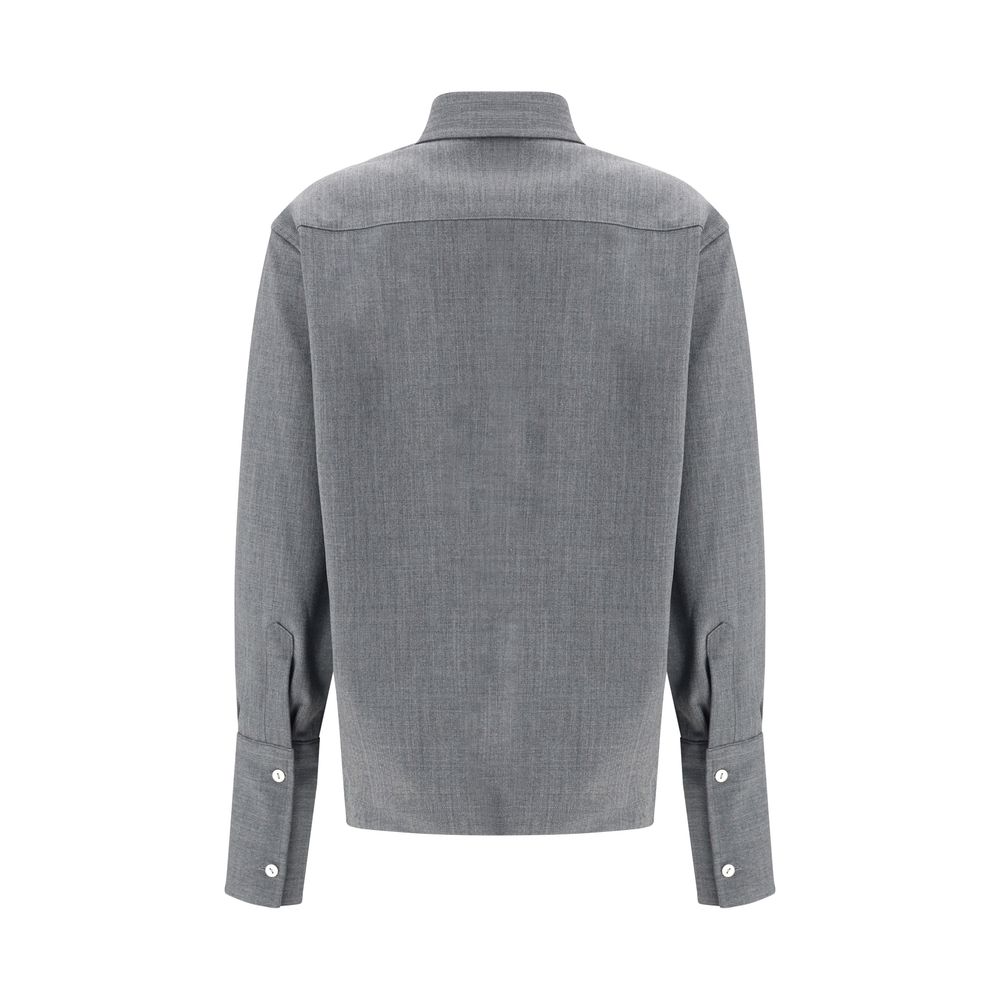 The Latest Gray Wool Oves Aries Women's Shirt
