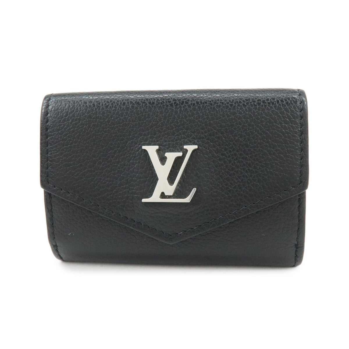Louis Vuitton Lockmini Leather Black Leather Wallets Accessory (Pre-Owned)