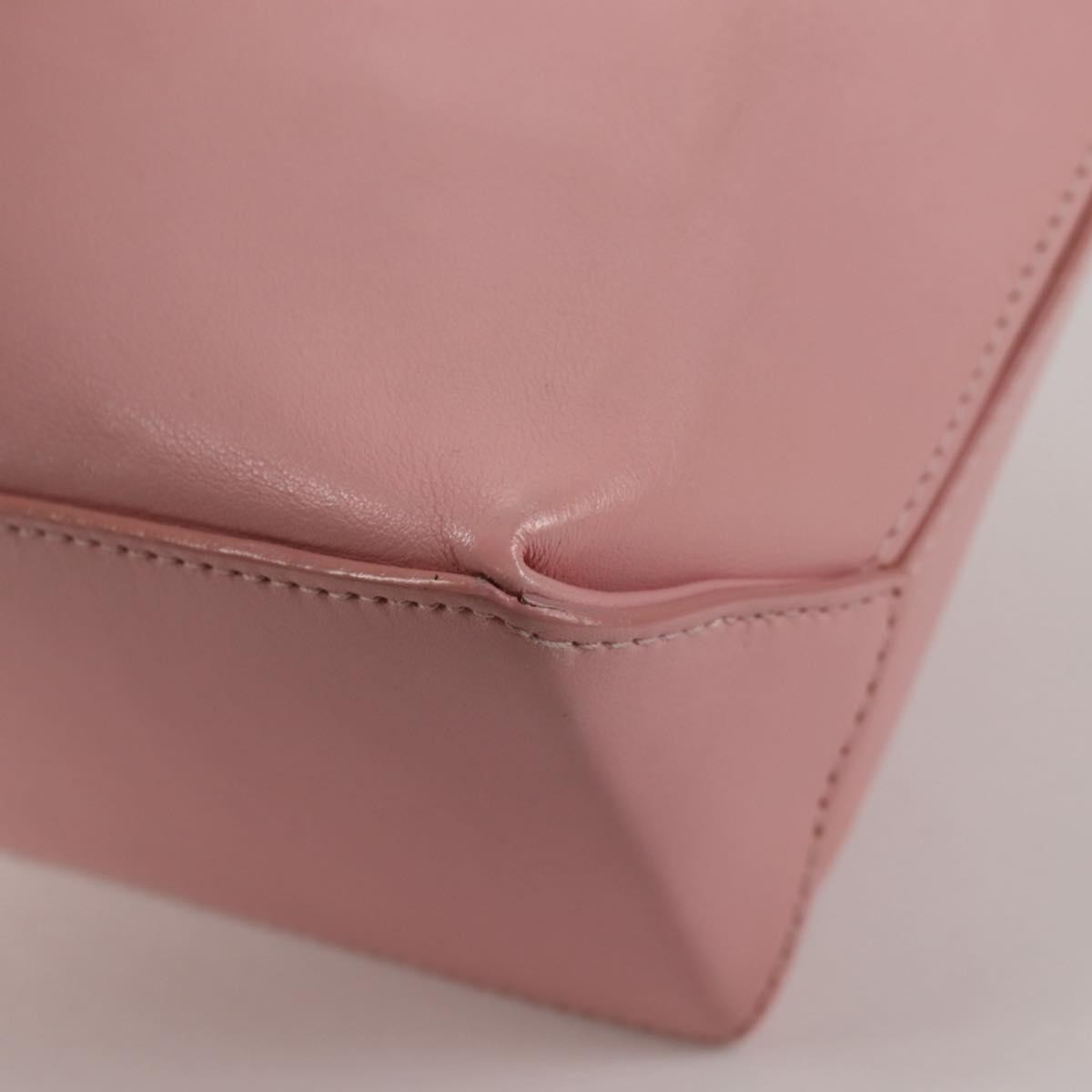 Chanel Essential Shopping Tote Leather Pink Leather Bag (Pre-Owned)