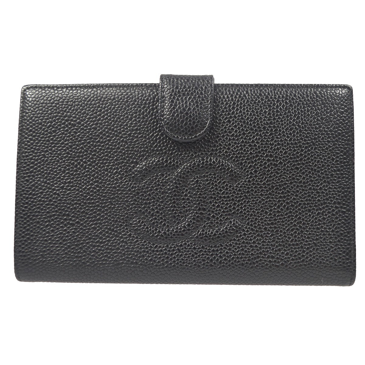 Chanel Timeless Cc French Caviar Black Leather Wallets Accessory (Pre-Owned)