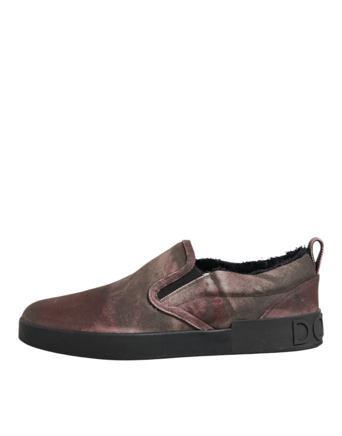 Dolce & Gabbana Multicolor Cotton Low Top Slip On Men Sneakers Men's Shoes