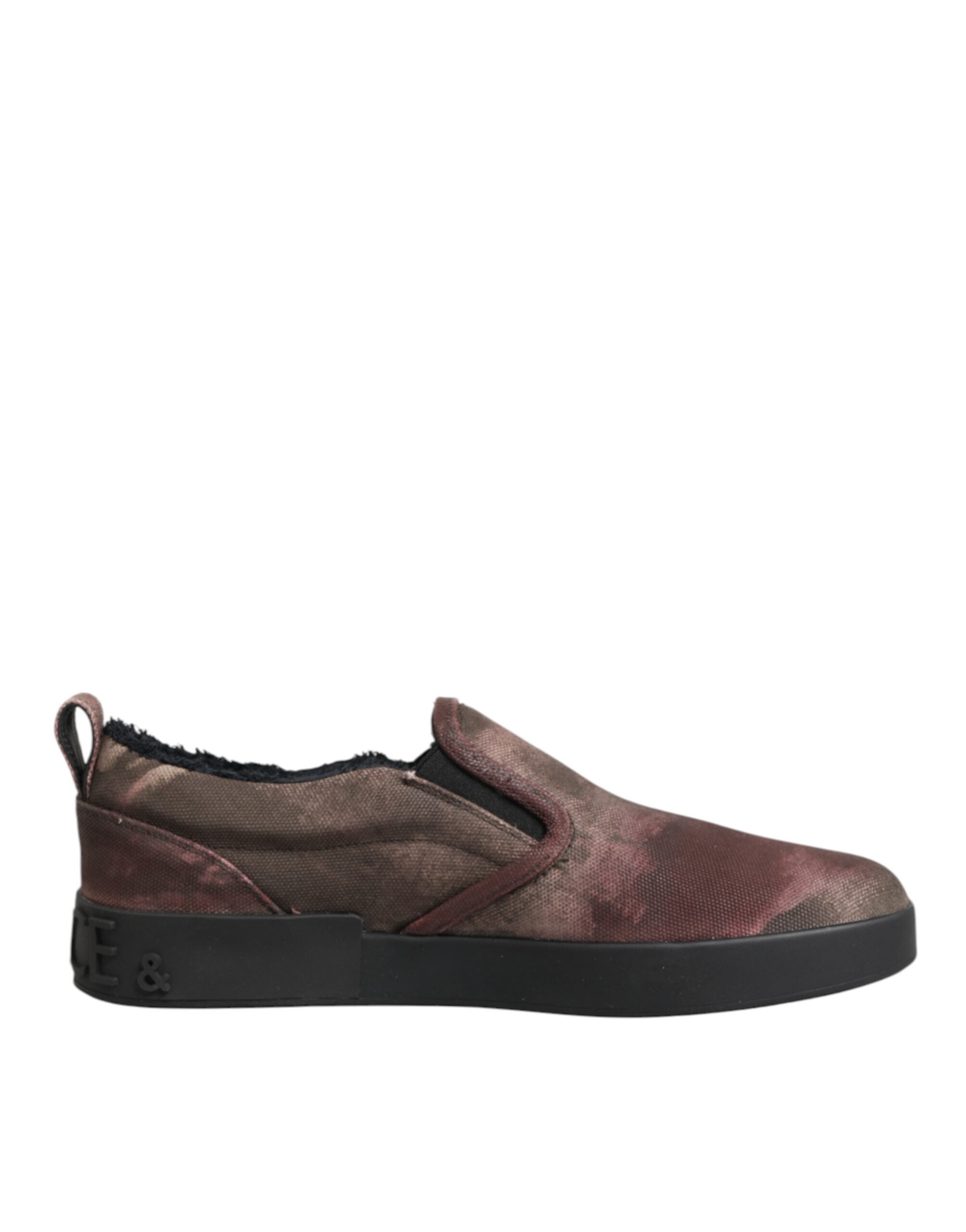 Dolce & Gabbana Multicolor Cotton Low Top Slip On Men Sneakers Men's Shoes