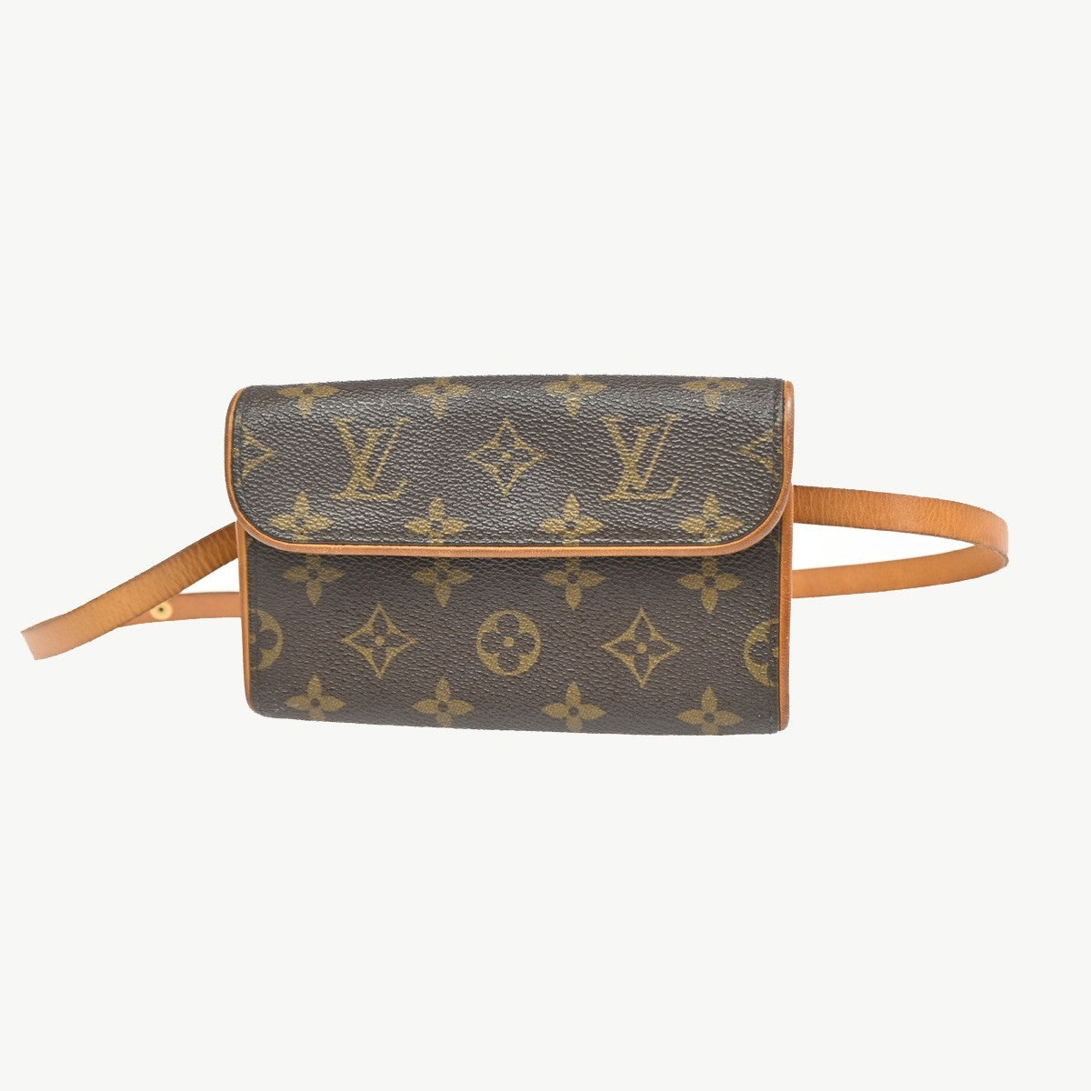 Louis Vuitton Florentine Canvas Brown Canvas Clutche & Pouche Bag (Pre-Owned)