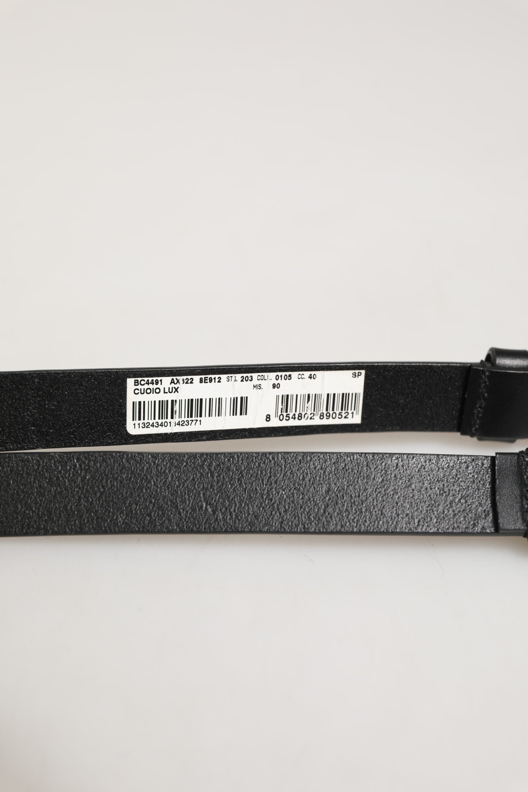 Dolce & Gabbana Black Double Strap Leather Silver Buckle Men's Belt