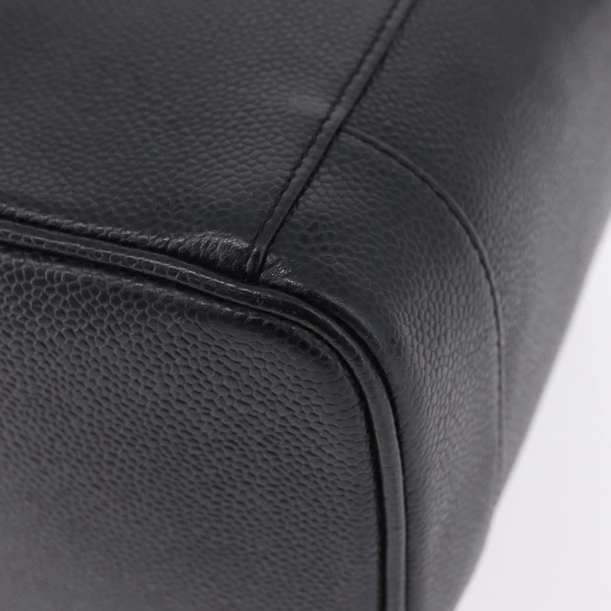 Chanel Vintage Timeless Vanity Case Caviar Black Calfskin Handbag (Pre-Owned)