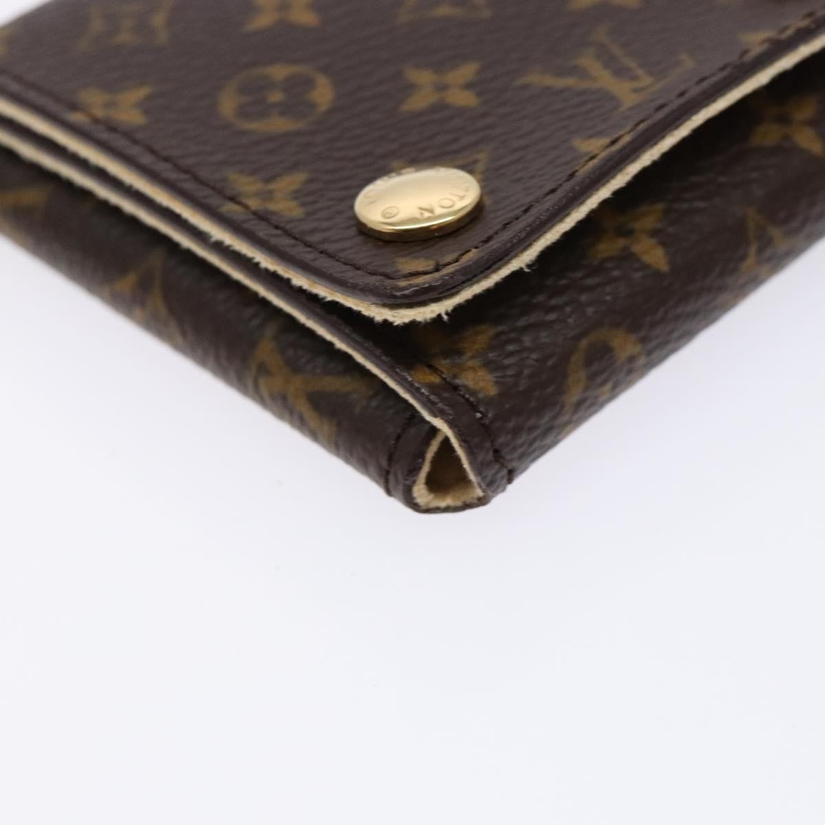 Louis Vuitton Case Jewelry Box Canvas Brown Canvas Wallets Accessory (Pre-Owned)