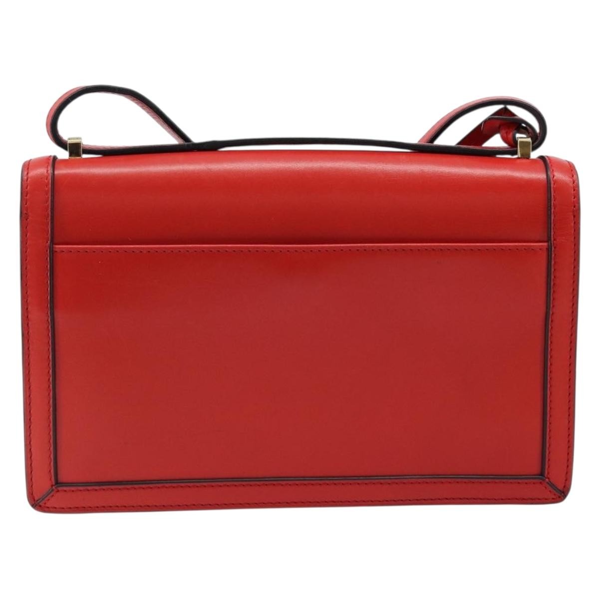 Loewe Barcelona Leather Red Leather Shoulder Bag Bag (Pre-Owned)