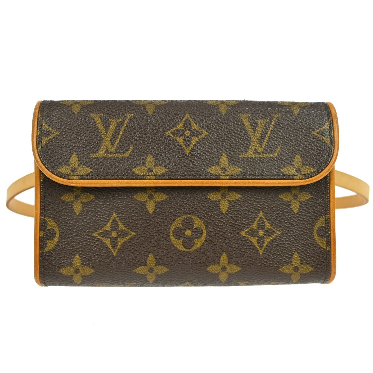 Louis Vuitton Florentine Canvas Brown Canvas Clutche & Pouche Bag (Pre-Owned)