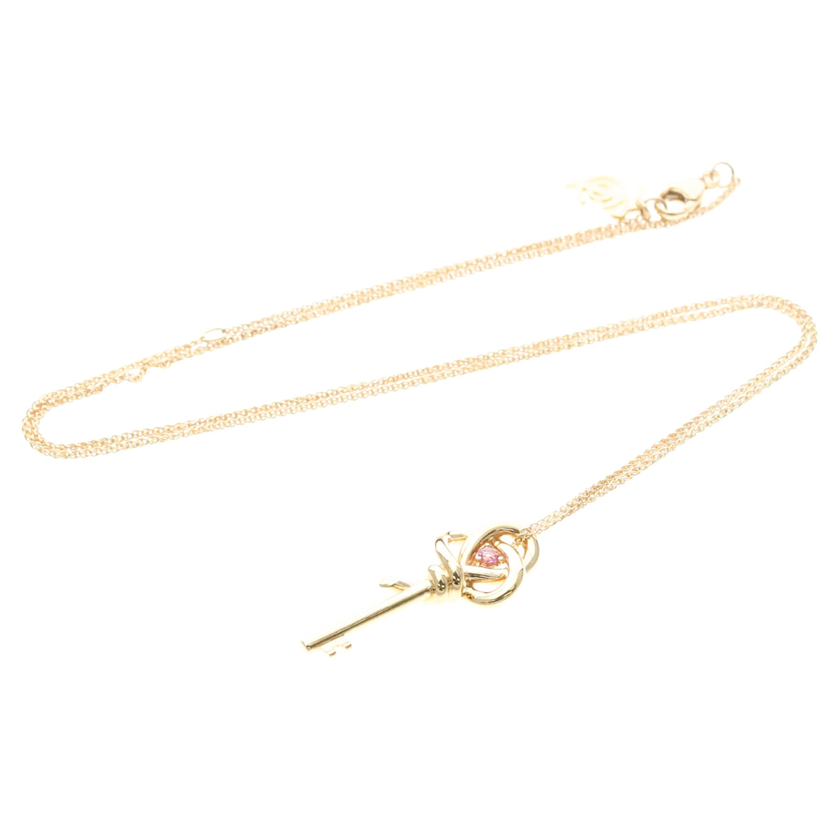 Tiffany & Co. Knot Key Pendant 18K Rose Gold Gold Pink_Gold Necklace Jewelry (Pre-Owned)