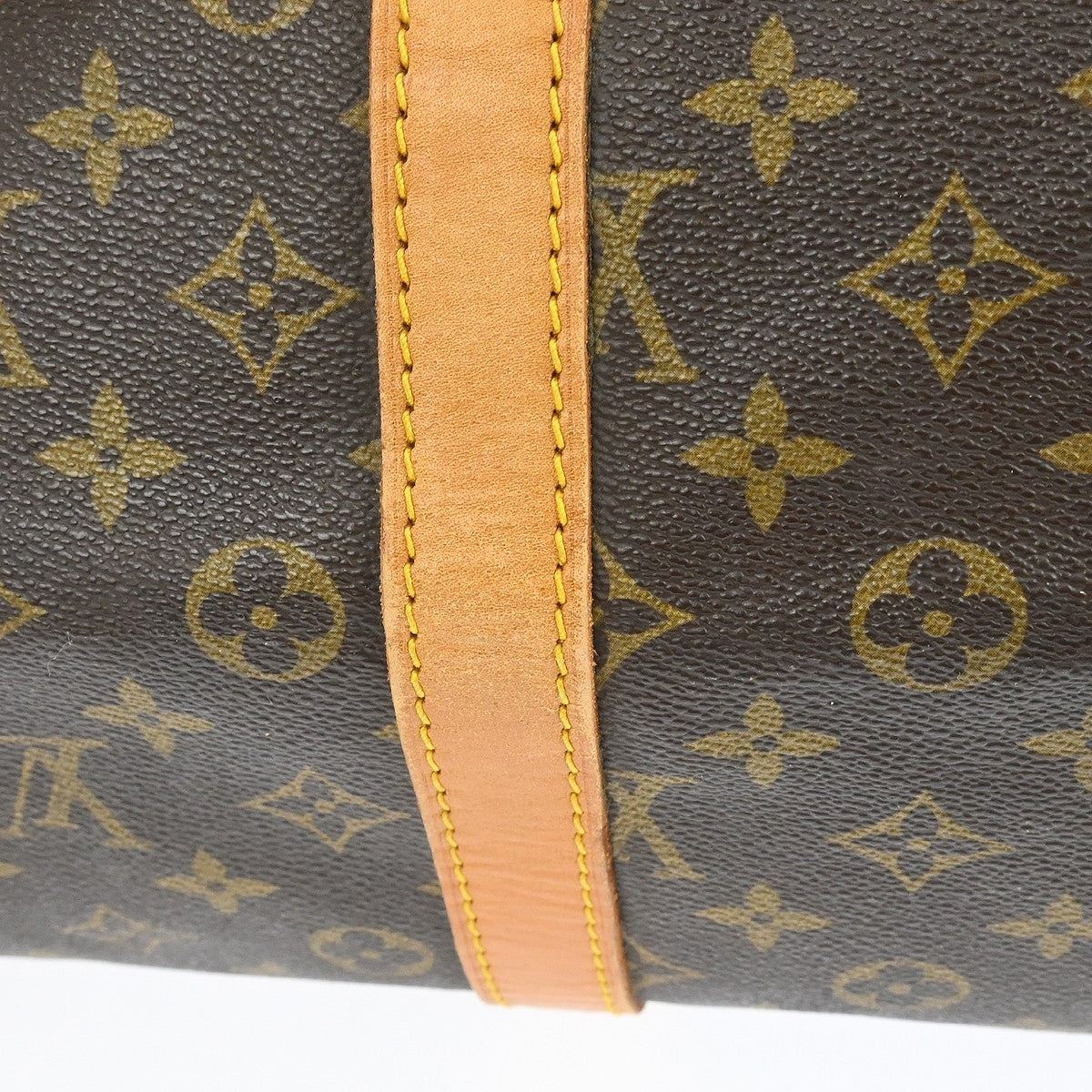 Louis Vuitton Keepall Monogram Brown Canvas Travel Bag Bag (Pre-Owned)