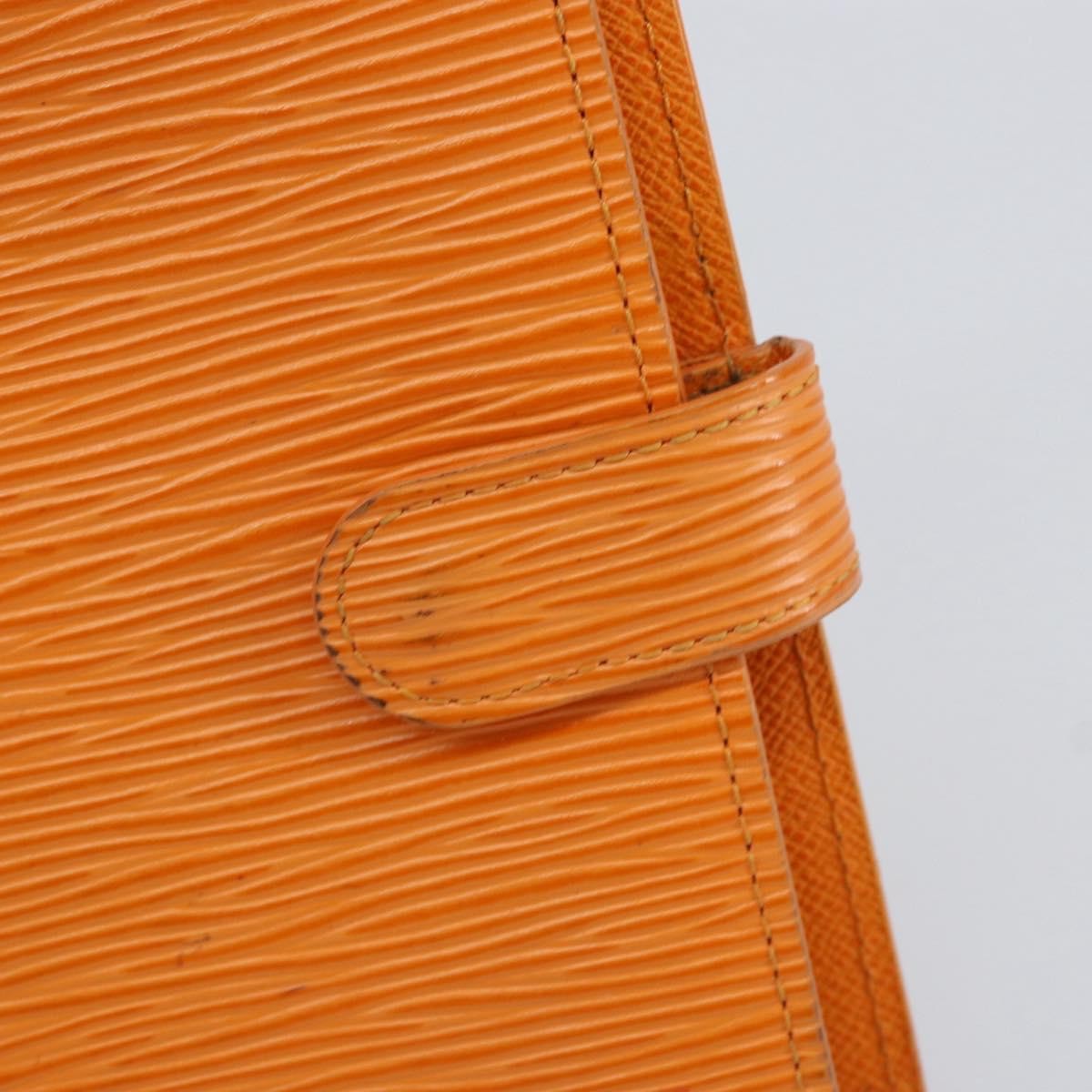 Louis Vuitton Agenda Cover Epi Leather Orange Leather Wallets Accessory (Pre-Owned)