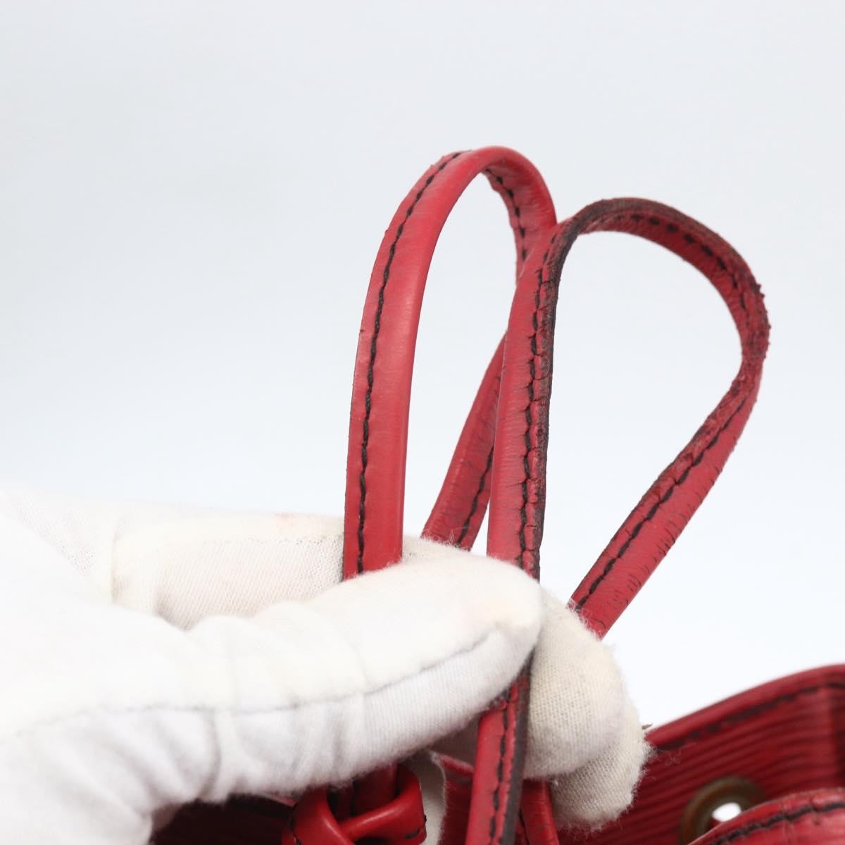 Louis Vuitton Petit Noe Nm Epi Leather Red Leather Shoulder Bag Bag (Pre-Owned)