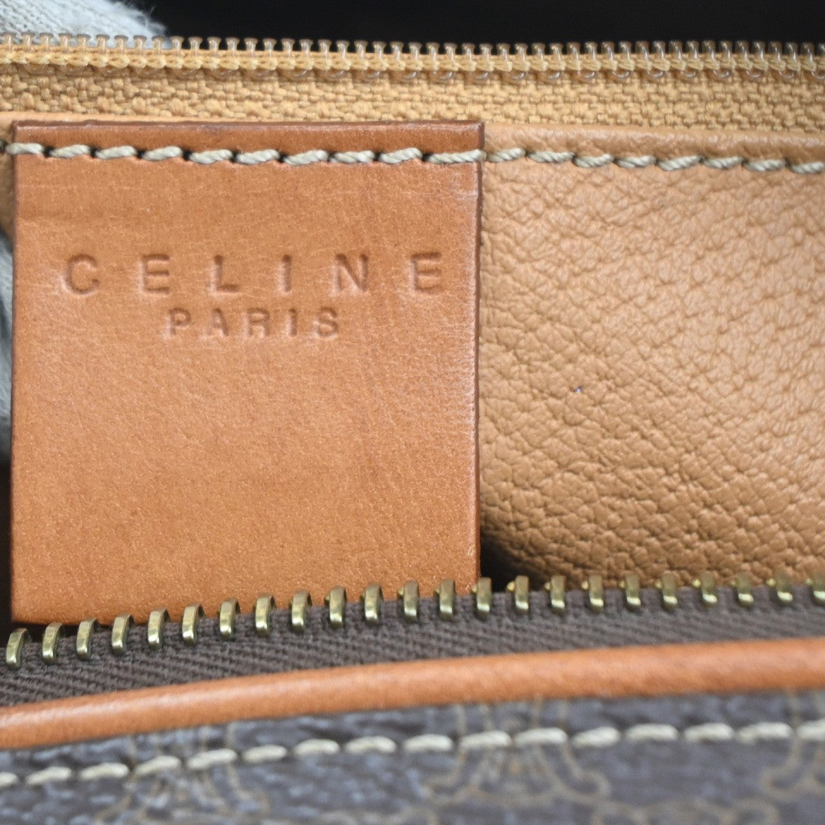 Celine Macadam Macadam With Leather Brown Pvc Handbag (Pre-Owned)