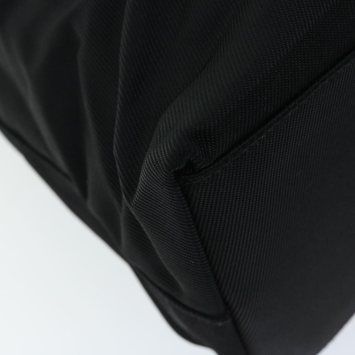 Gucci Vintage Bamboo Handle Nylon Black Nylon Tote Bag Bag (Pre-Owned)