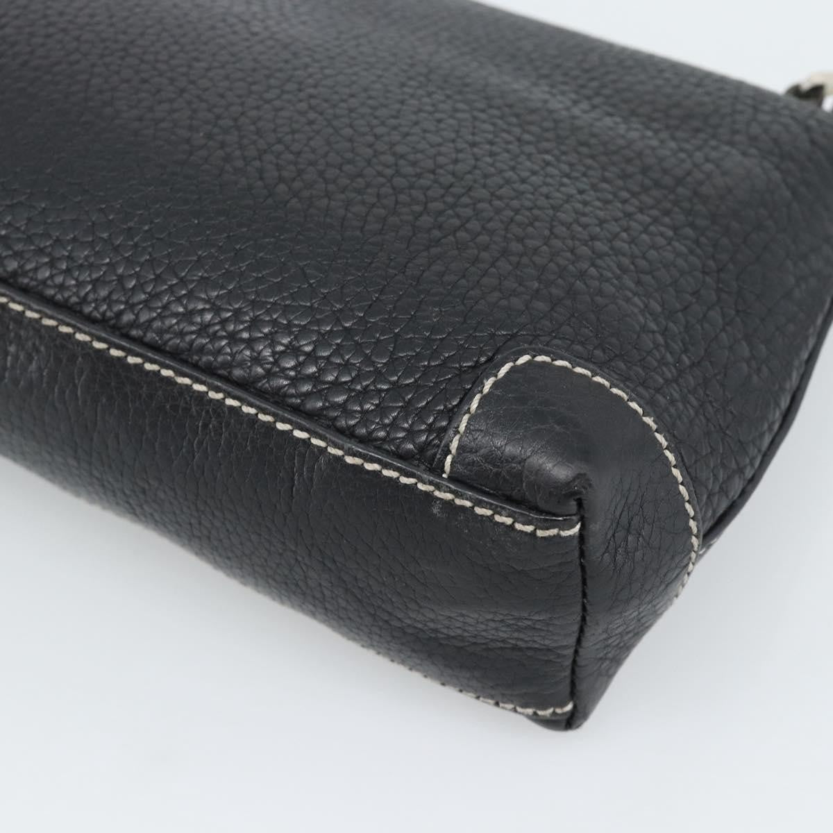 Tiffany & Co. Vintage Leather Black Leather Shoulder Bag Bag (Pre-Owned)