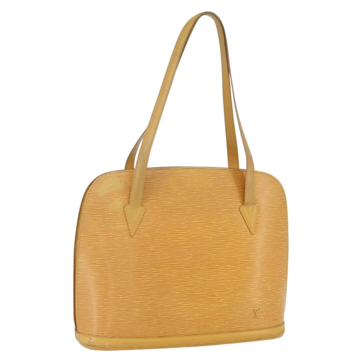 Louis Vuitton Lussac Epi Leather Yellow Leather Handbag (Pre-Owned)