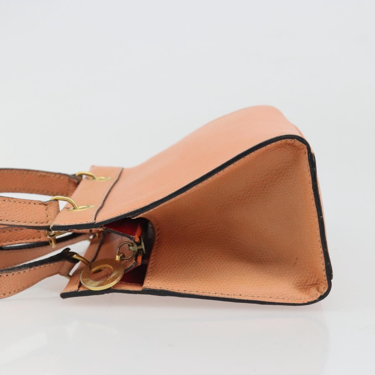 Celine Handbag Leather Orange Leather Handbag (Pre-Owned)
