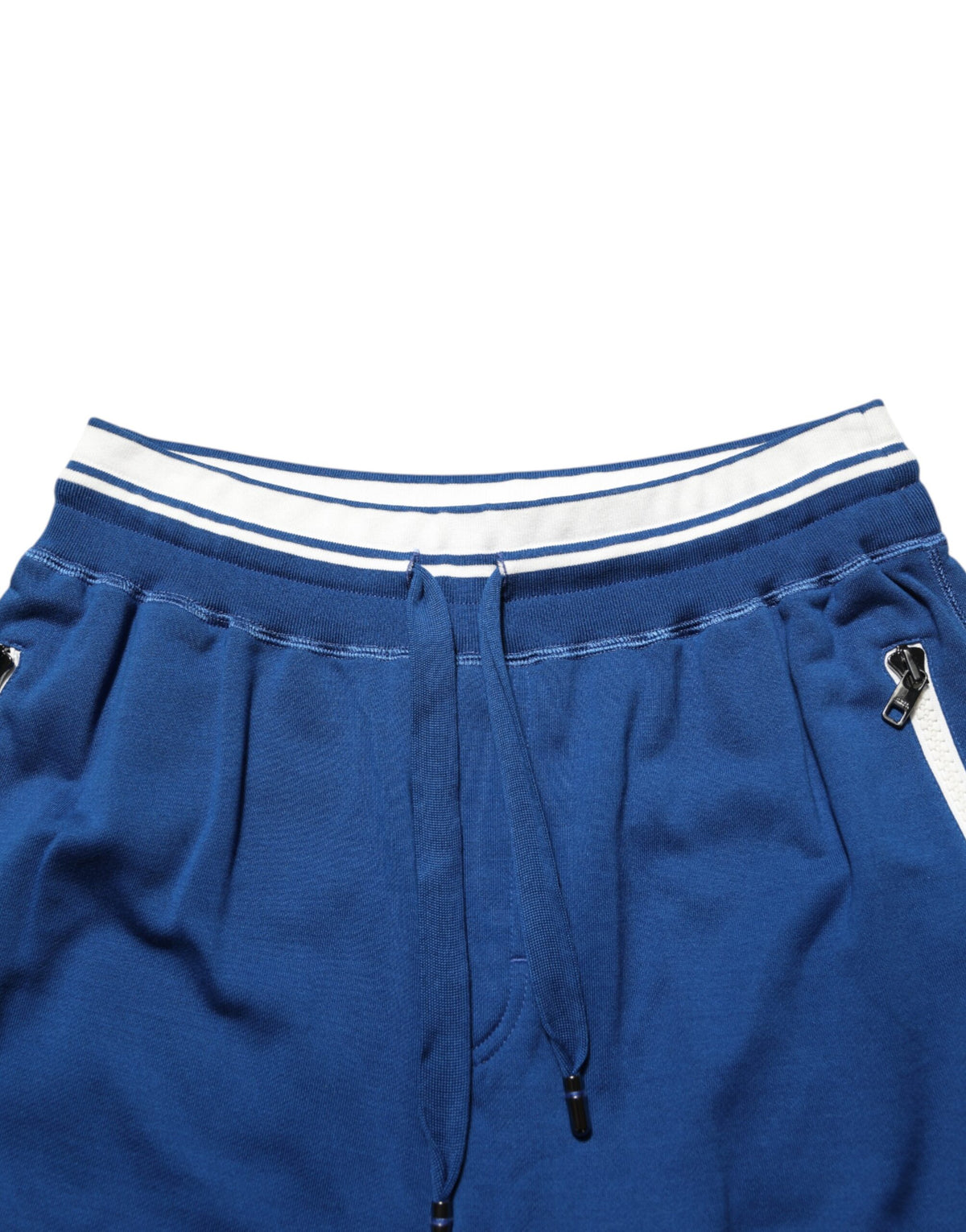 Dolce & Gabbana Blue Cotton Blend Bermuda Sweatpants Men's Shorts