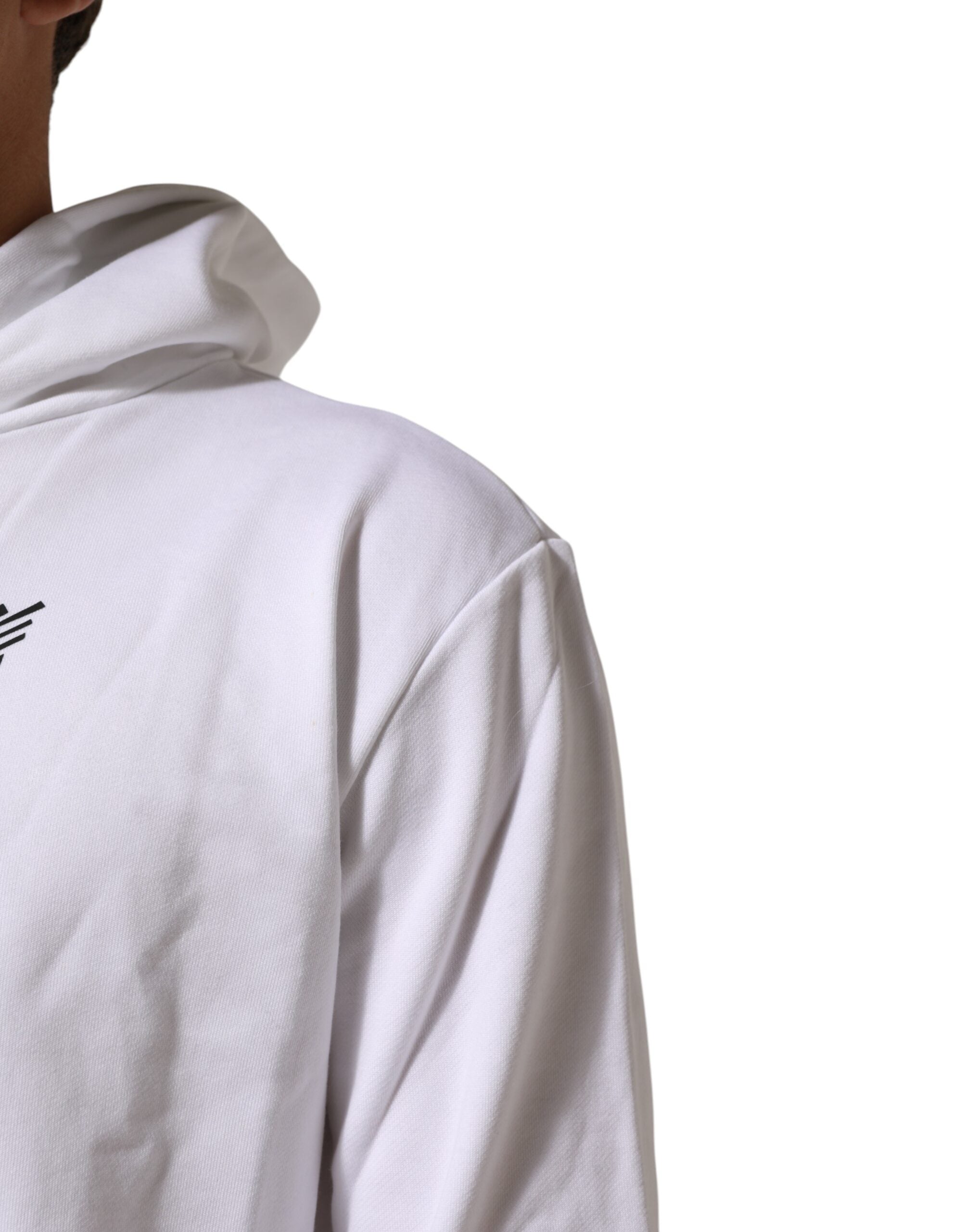 Dolce & Gabbana White Sacred Heart Hooded Sweatshirt Men's Sweater (Pre-Owned)