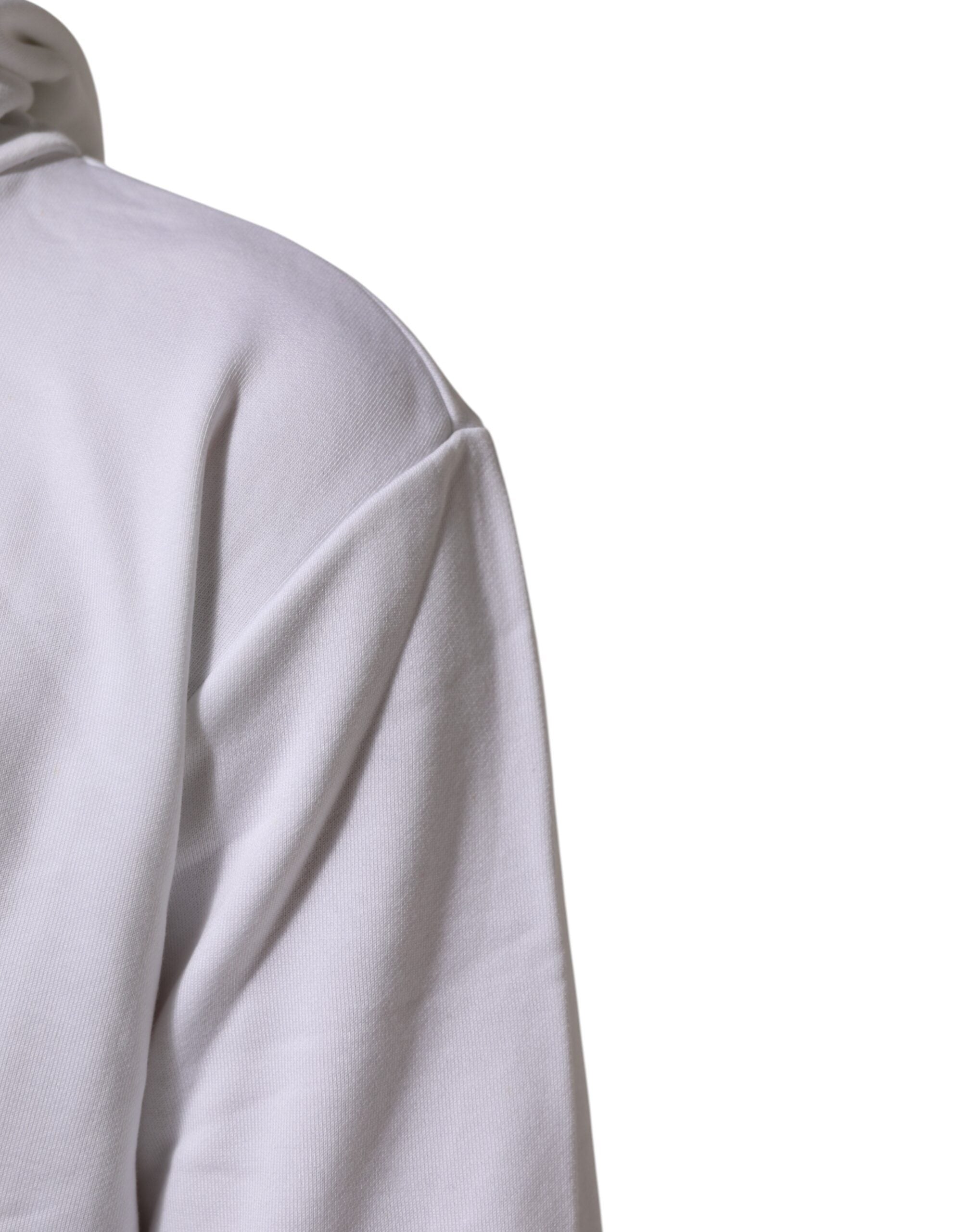 Dolce & Gabbana White Sacred Heart Hooded Sweatshirt Men's Sweater (Pre-Owned)