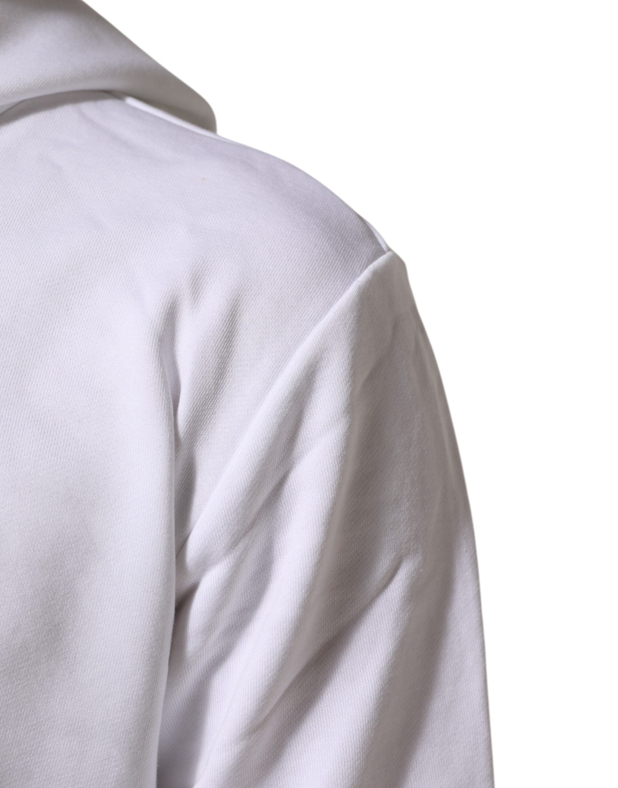 Dolce & Gabbana White Sacred Heart Hooded Sweatshirt Men's Sweater (Pre-Owned)