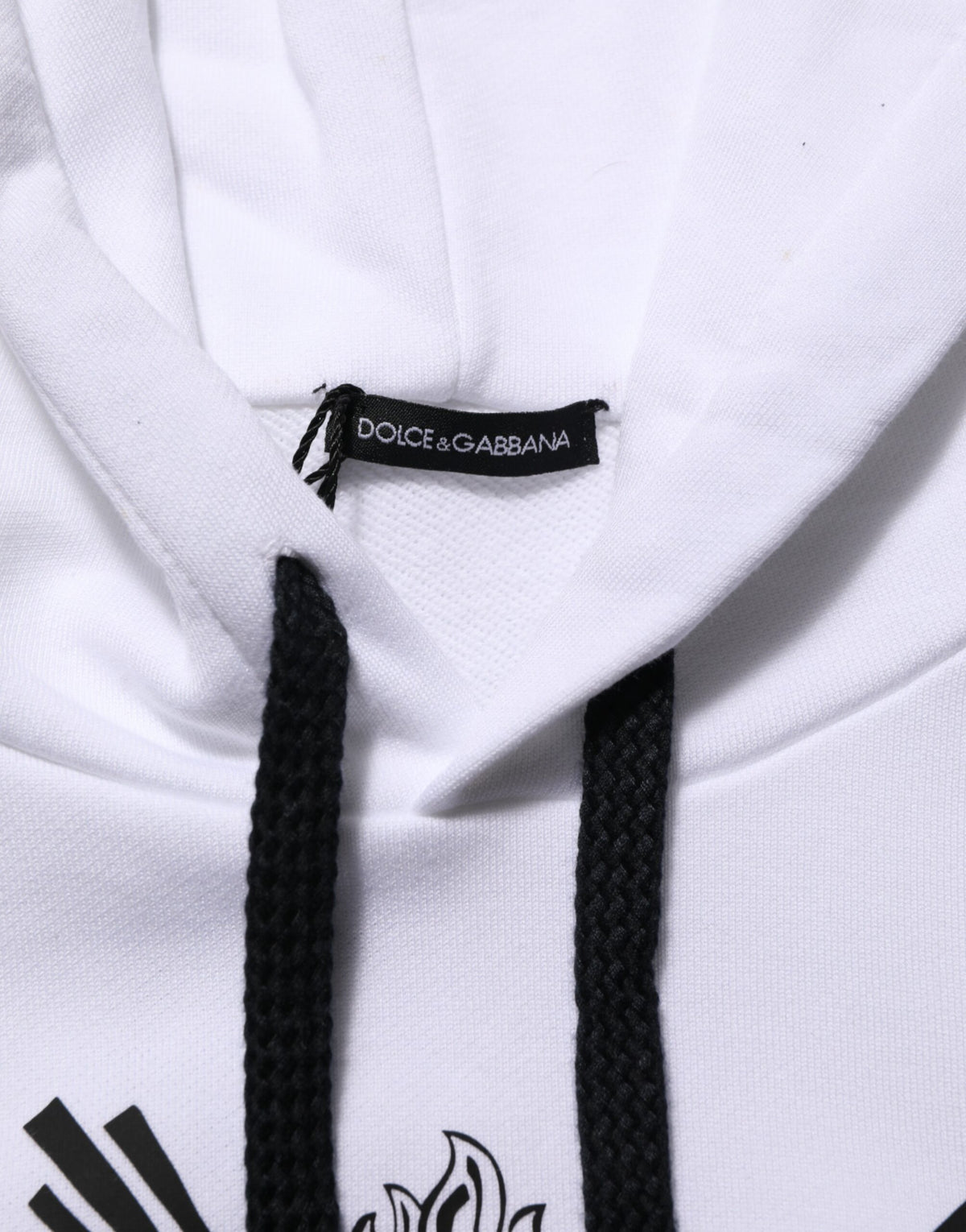 Dolce & Gabbana White Sacred Heart Hooded Sweatshirt Men's Sweater (Pre-Owned)