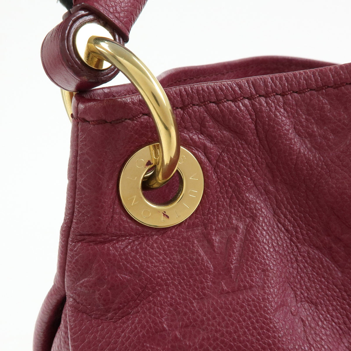 Louis Vuitton Artsy Monogram Empreinte Leather Burgundy Leather Handbag (Pre-Owned)