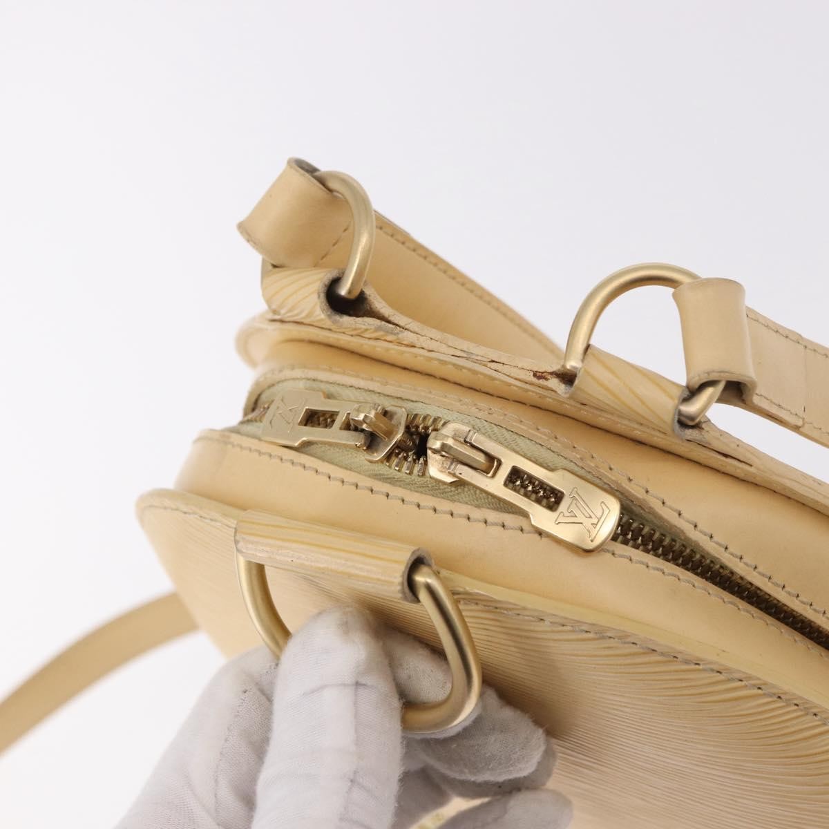 Louis Vuitton Mabillon Epi Leather Beige Leather Backpack Bag (Pre-Owned)