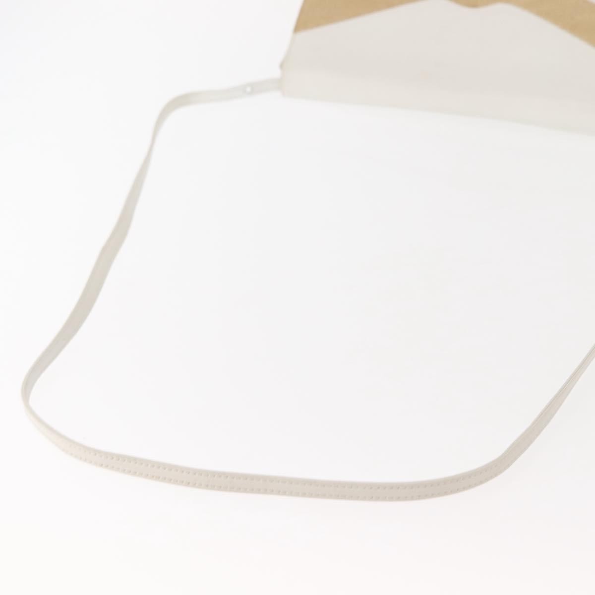 Celine Shoulder Leather White Leather Shoulder Bag Bag (Pre-Owned)