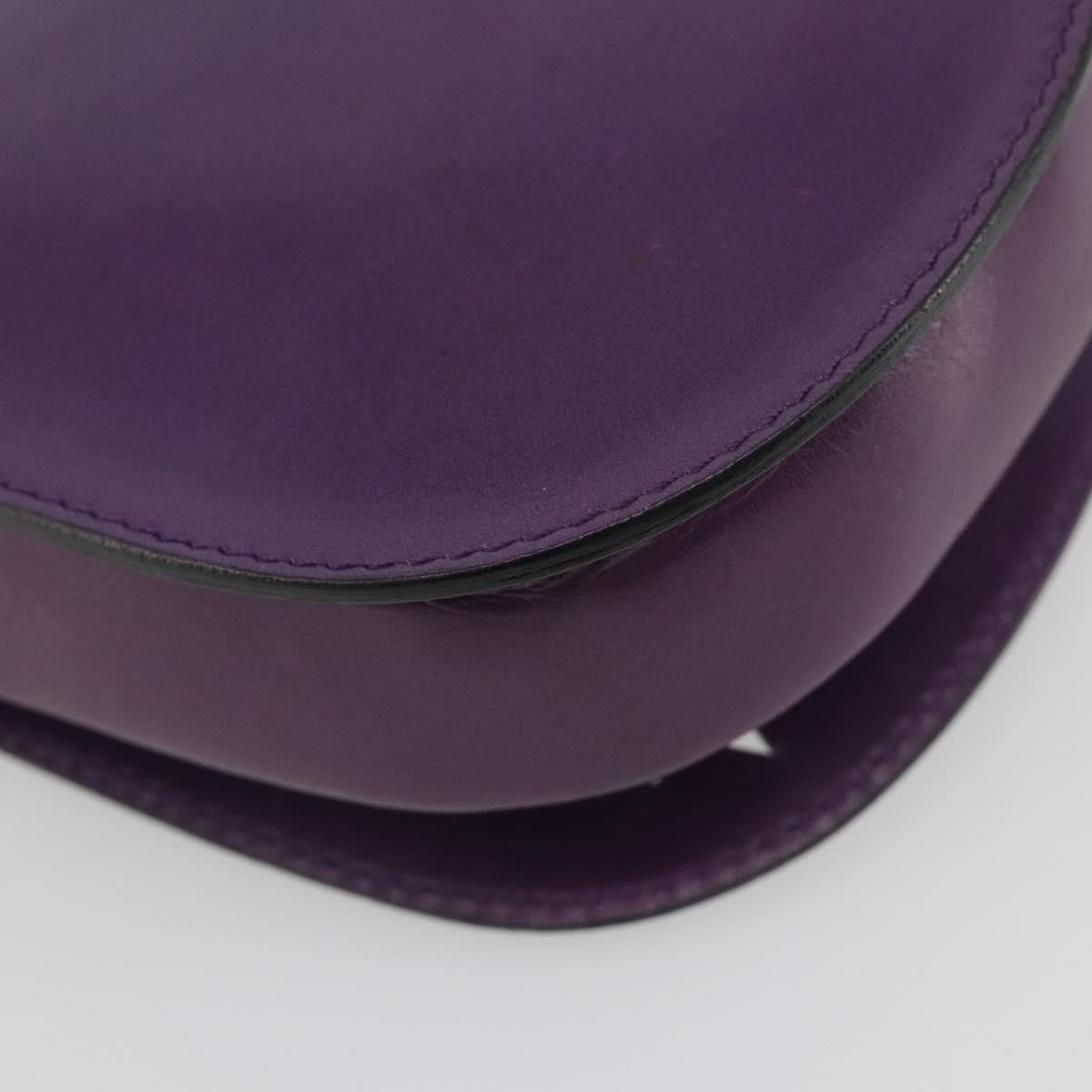 Celine Vintage Leather Purple Leather Shoulder Bag Bag (Pre-Owned)