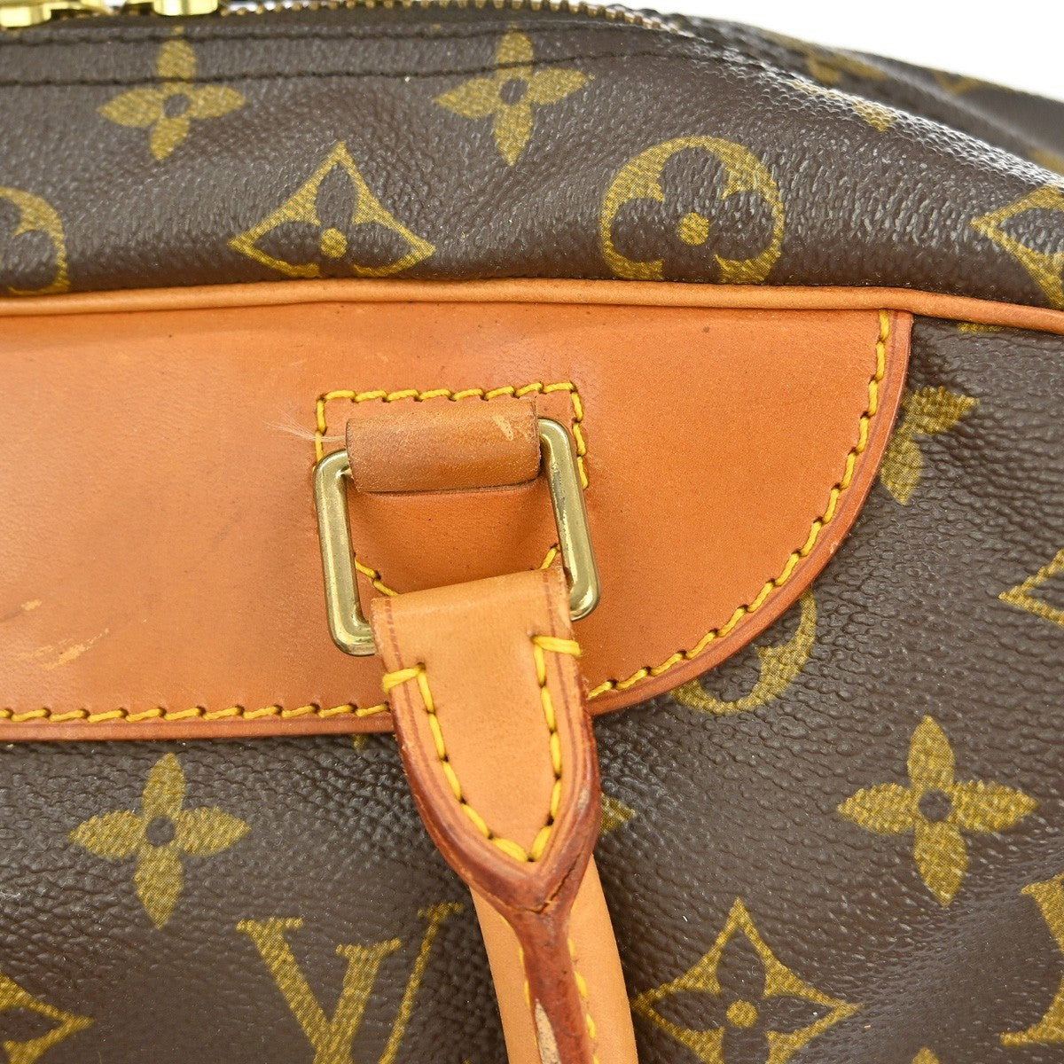 Louis Vuitton Deauville Monogram Brown Canvas Handbag (Pre-Owned)