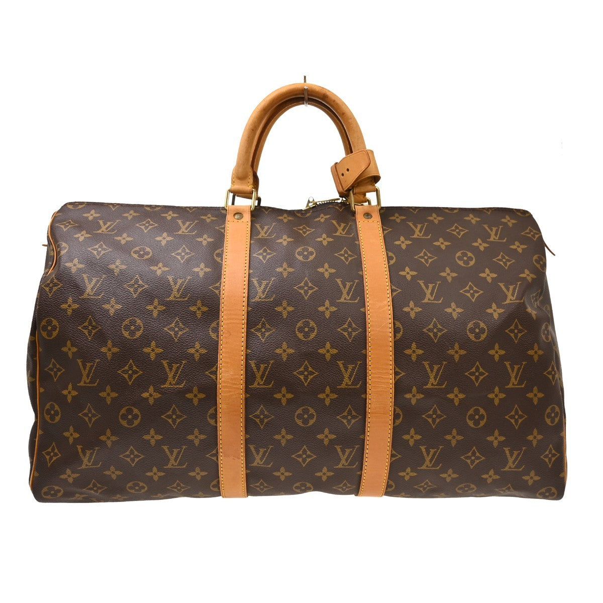 Louis Vuitton Keepall Canvas Brown Canvas Travel Bag Bag (Pre-Owned)