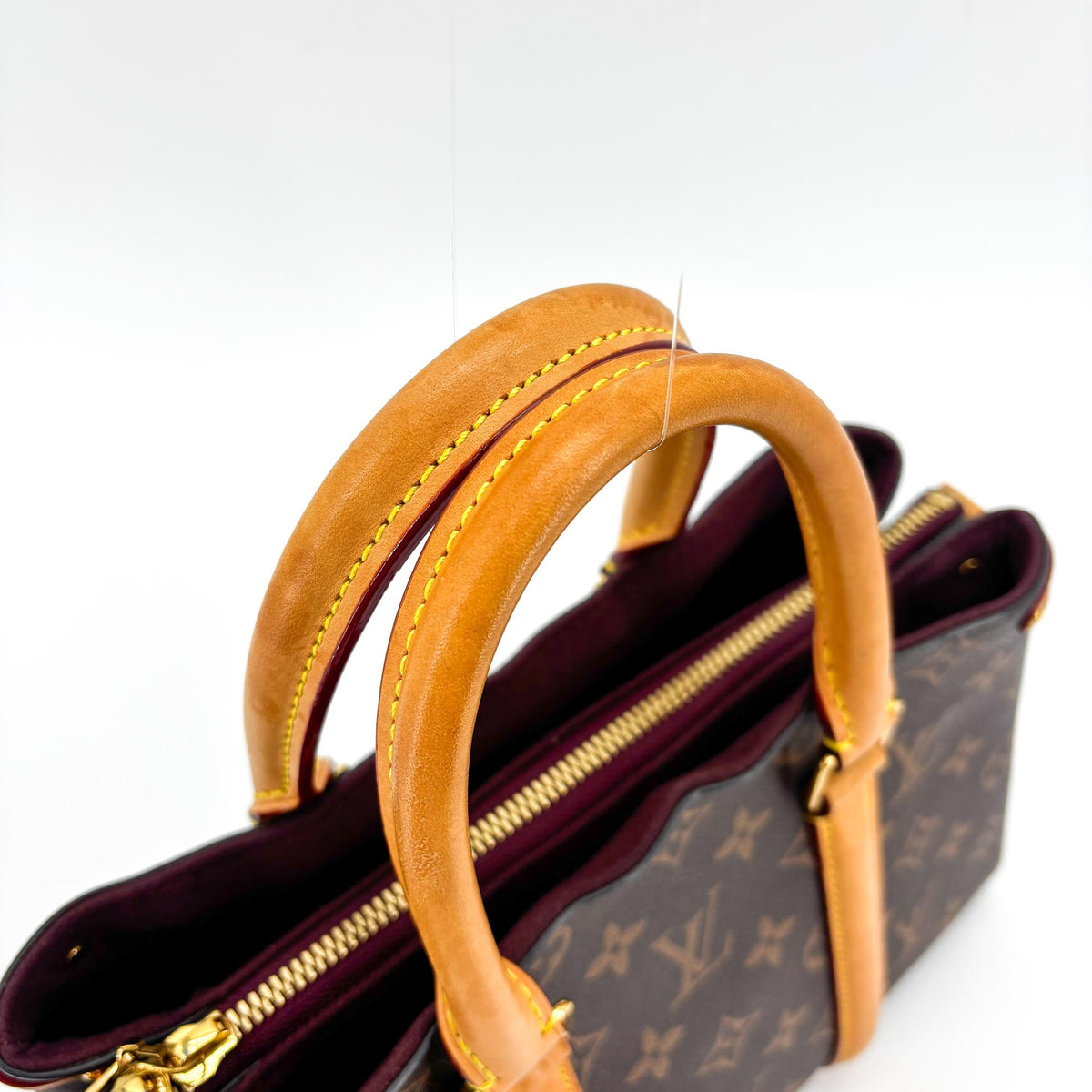 Louis Vuitton Soufflot Monogram Canvas With Leather Brown Canvas Tote Bag Bag (Pre-Owned)