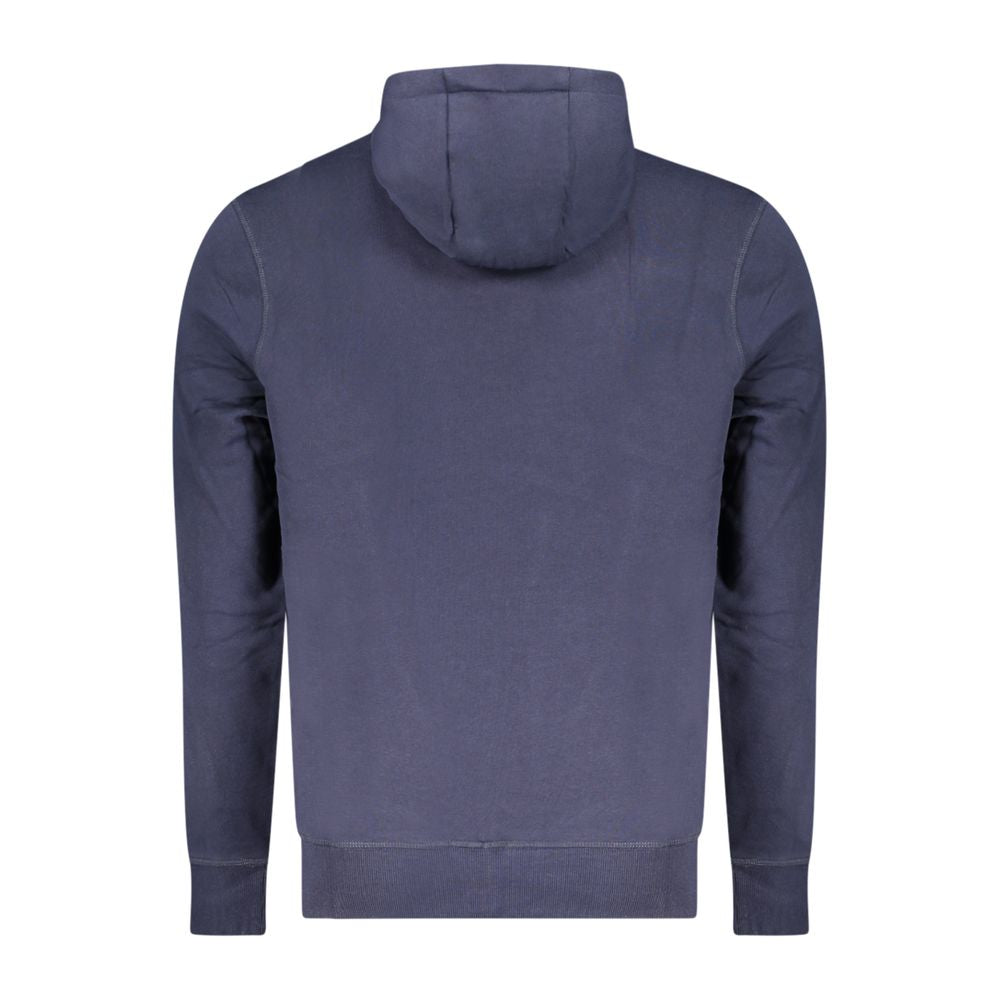 North Sails Blue Cotton Men's Hooded Men's Sweatshirt