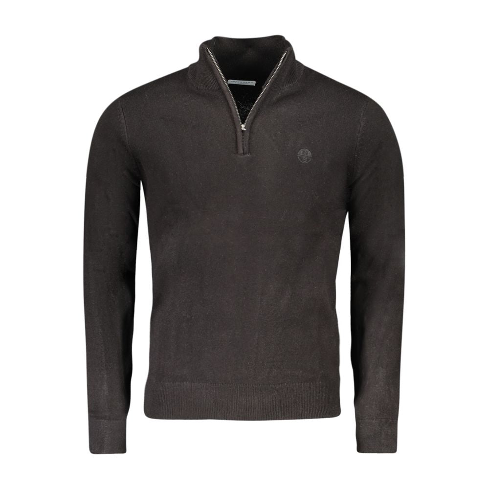 North Sails Black Acrylic Men Men's Sweater