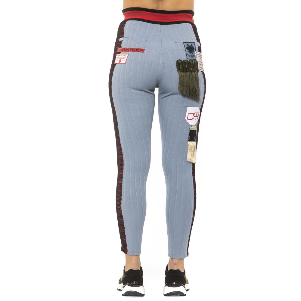 Mr&Mrs Italy Light Blue Cotton Women Women's Leggings