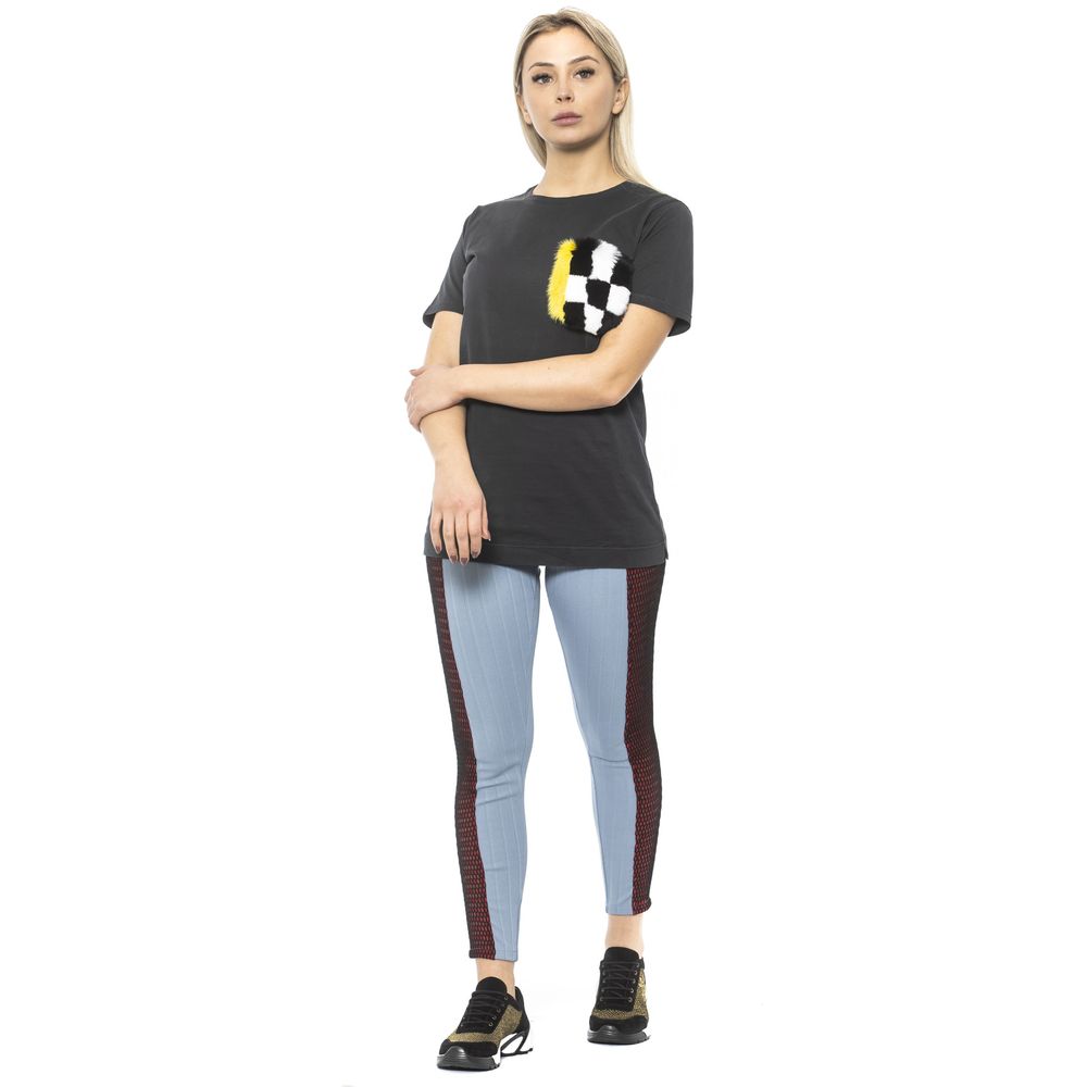 Mr&Mrs Italy Light Blue Cotton Women Women's Leggings