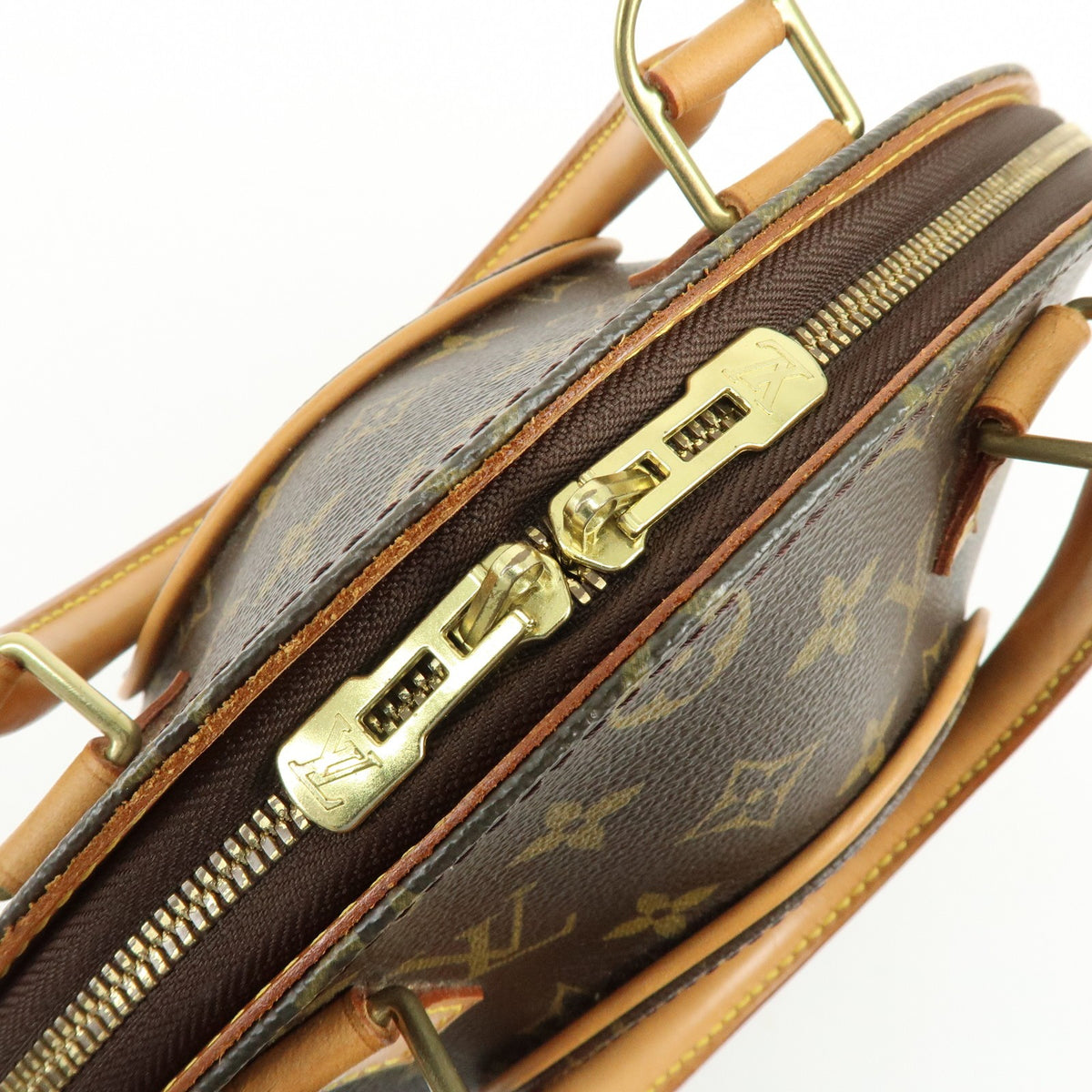 Louis Vuitton Ellipse Monogram Canvas Brown Canvas Handbag (Pre-Owned)