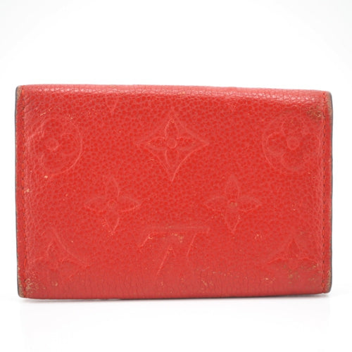 Louis Vuitton 6 Key Holder Red Leather Wallet  (Pre-Owned)