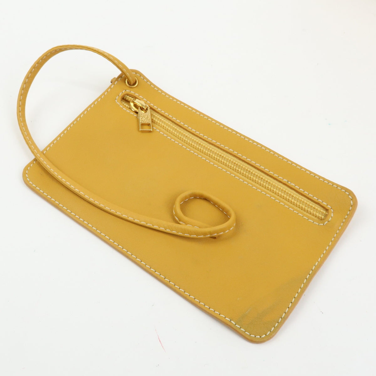 Loewe Anton Leather Yellow Leather Backpack Bag (Pre-Owned)