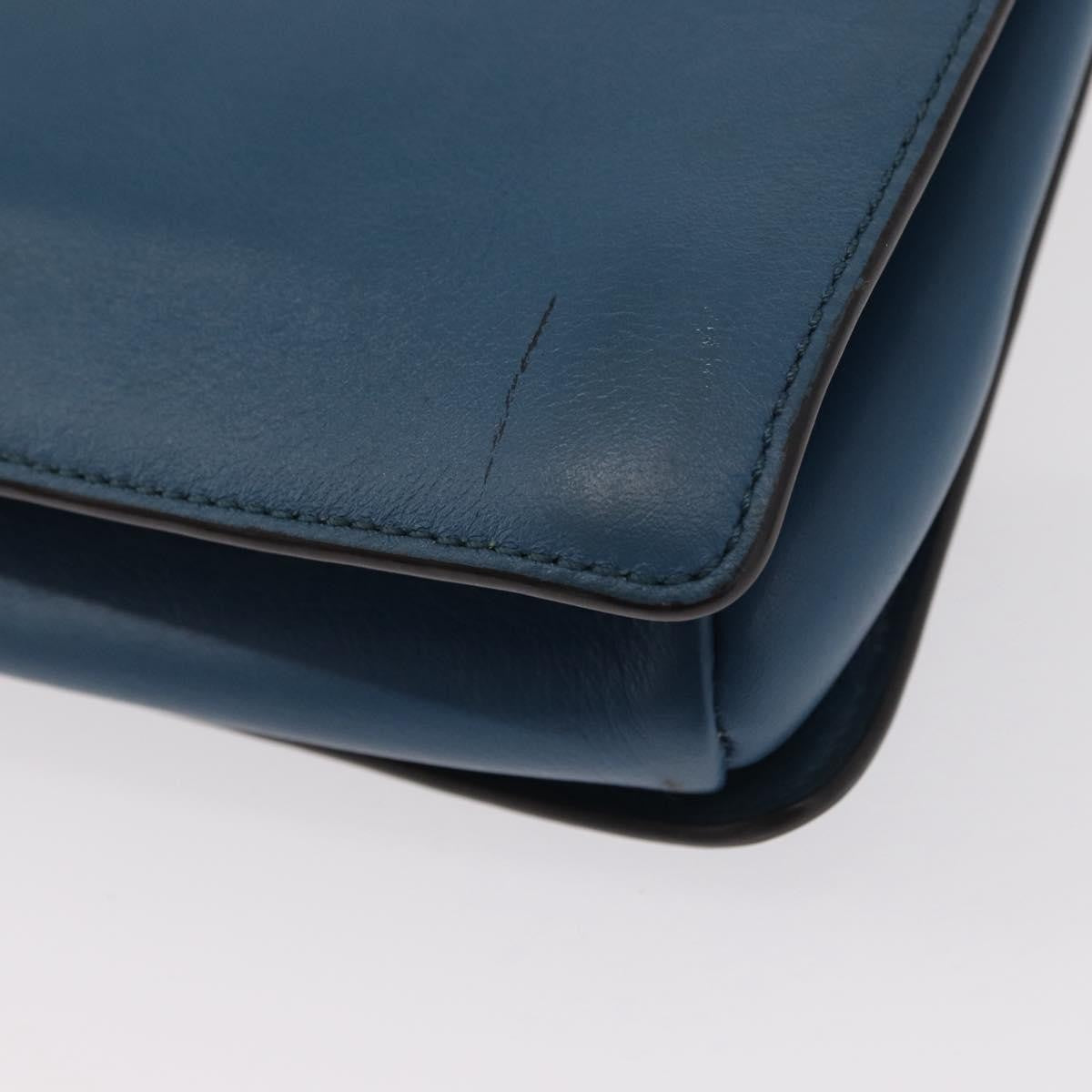 Chloe Faye Leather And Suede Blue Suede Shoulder Bag Bag (Pre-Owned)