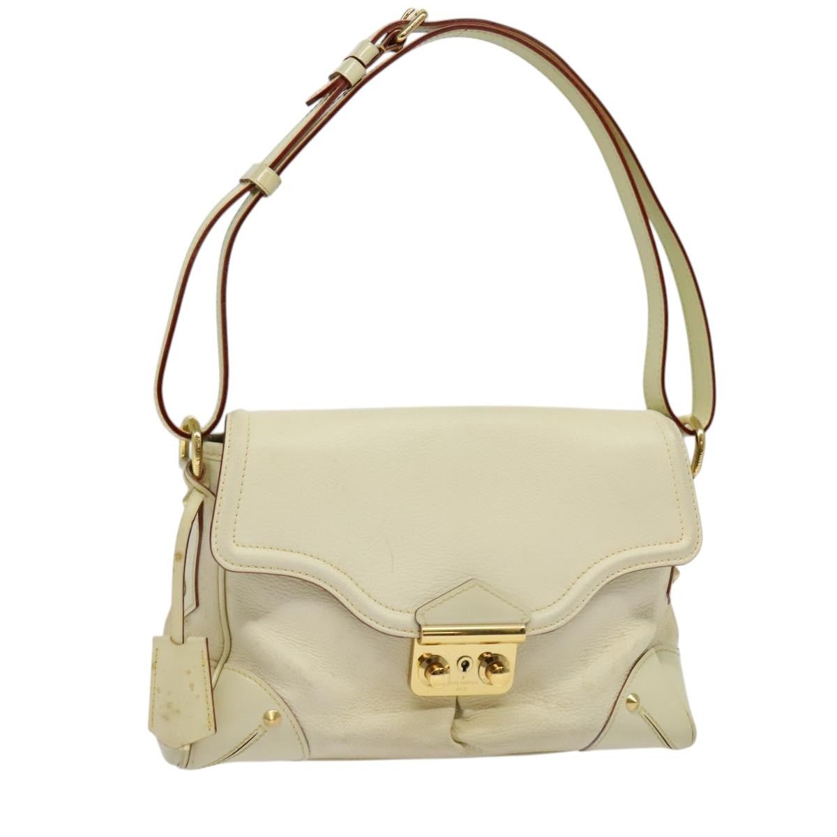 Louis Vuitton Suhali L'essentiel Leather White Leather Shoulder Bag Bag (Pre-Owned)
