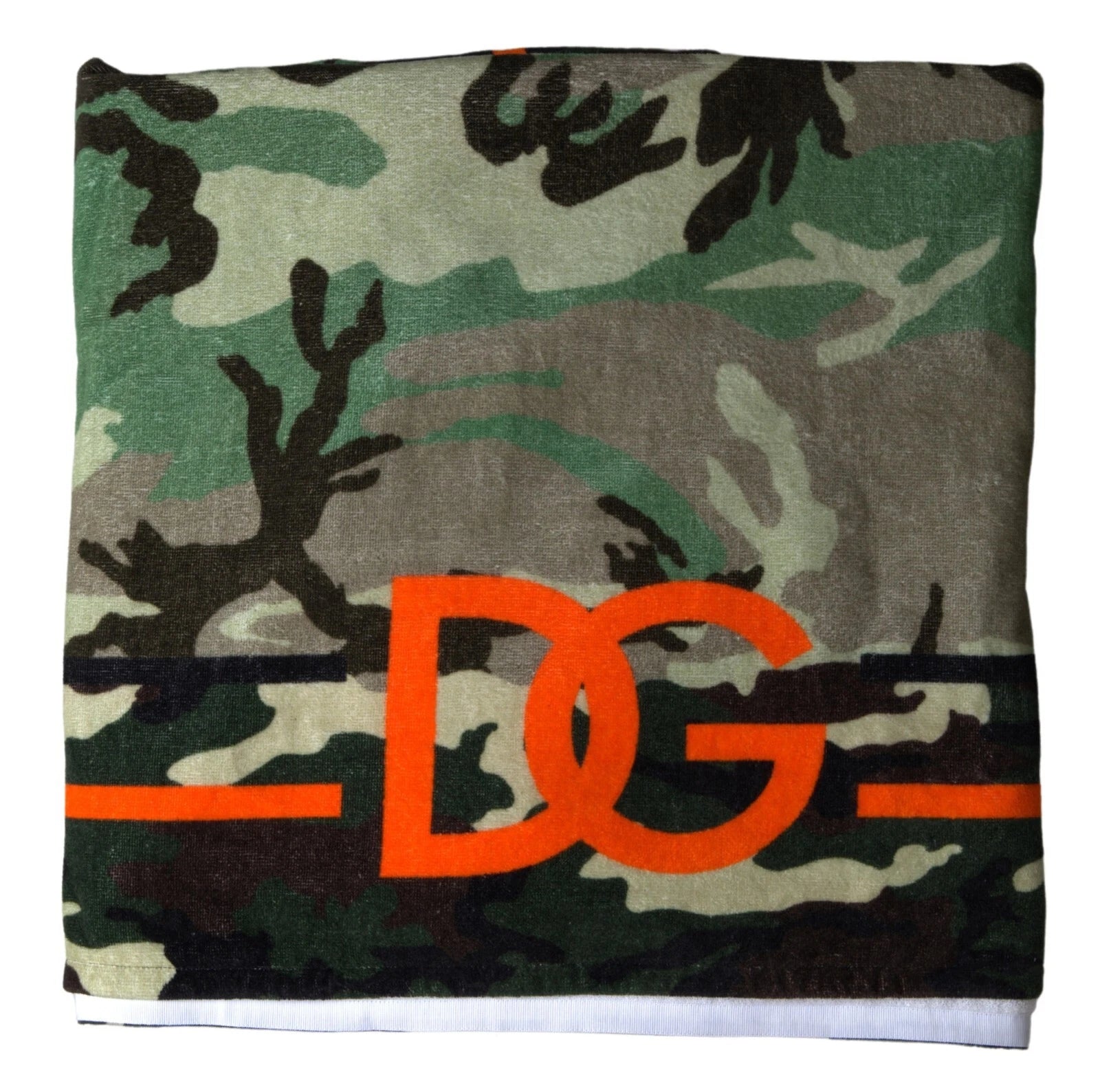 Dolce & Gabbana Multicolor Printed Cotton Wrap Shawl Men's Scarf