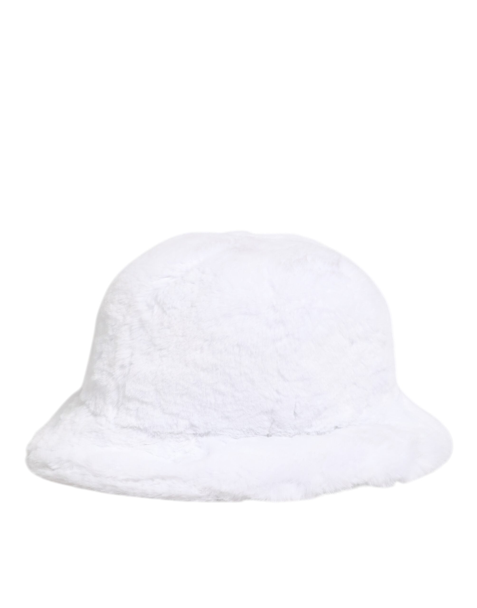 Dolce & Gabbana White Modacrylic Fur Bucket Men Capello Men's Hat