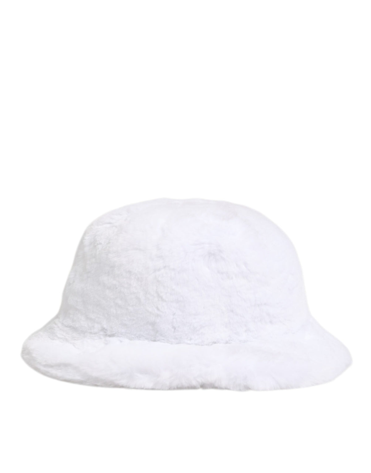 Dolce & Gabbana White Modacrylic Fur Bucket Men Capello Men's Hat