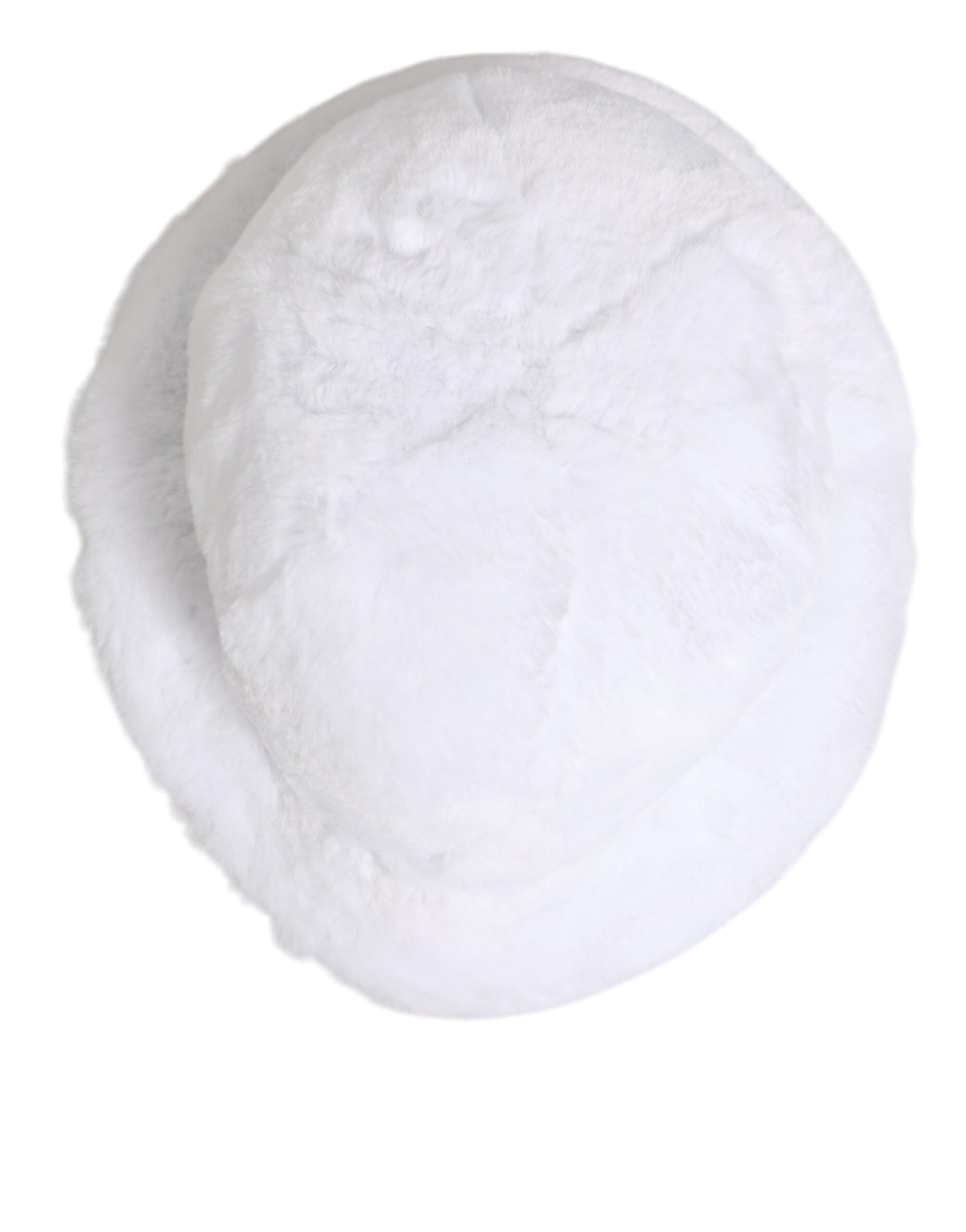 Dolce & Gabbana White Modacrylic Fur Bucket Men Capello Men's Hat