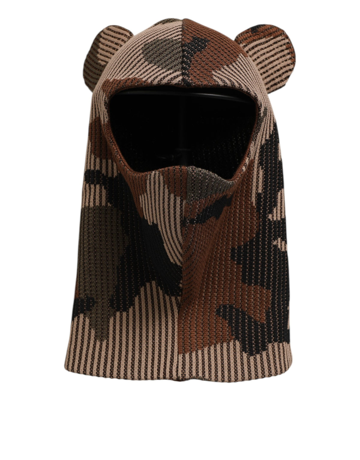 Dolce & Gabbana Multicolor Camouflage Balaclava Mask Men Cap One Size Men's Hat