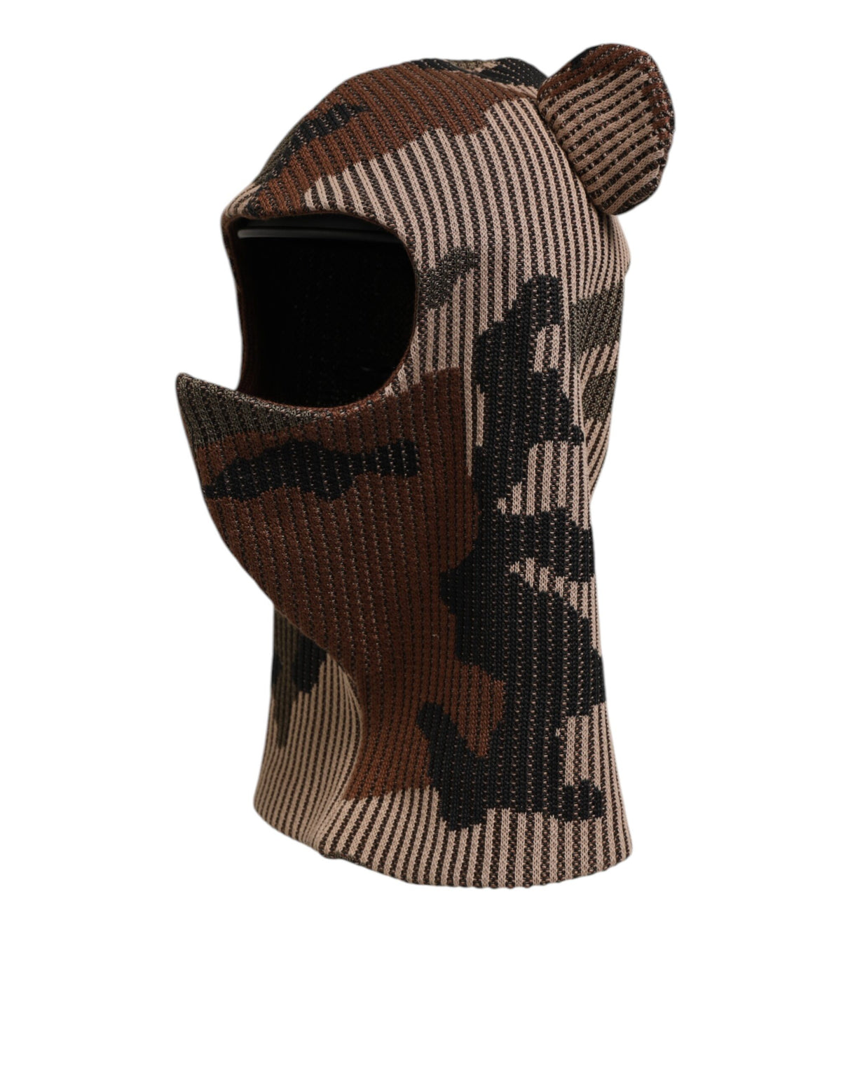 Dolce & Gabbana Multicolor Camouflage Balaclava Mask Men Cap One Size Men's Hat