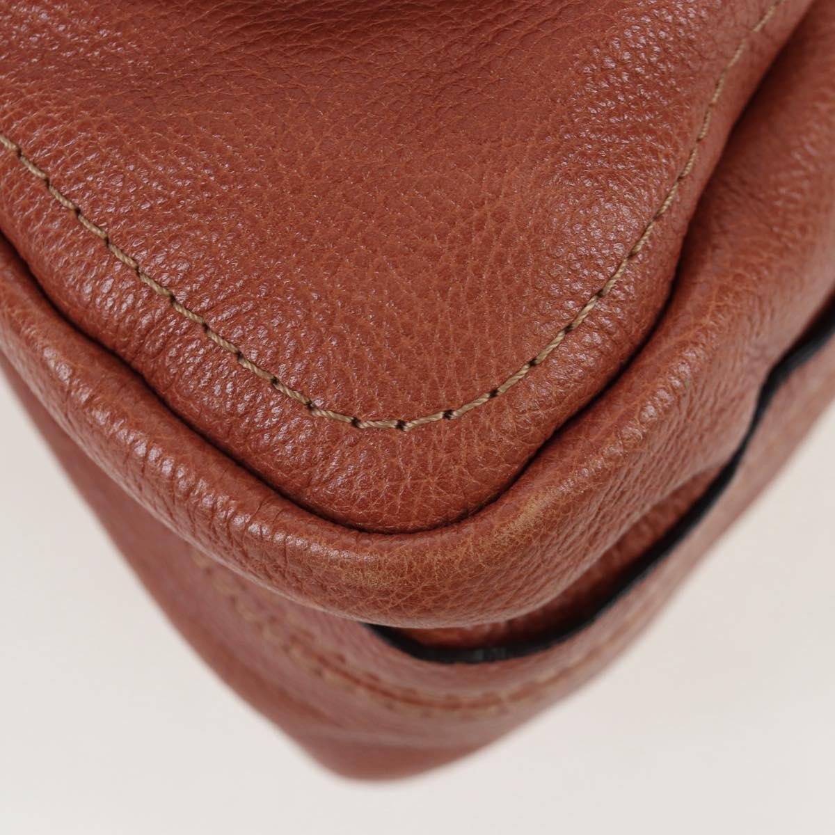 Chloe Paraty Quilted Leather Brown Leather Handbag (Pre-Owned)