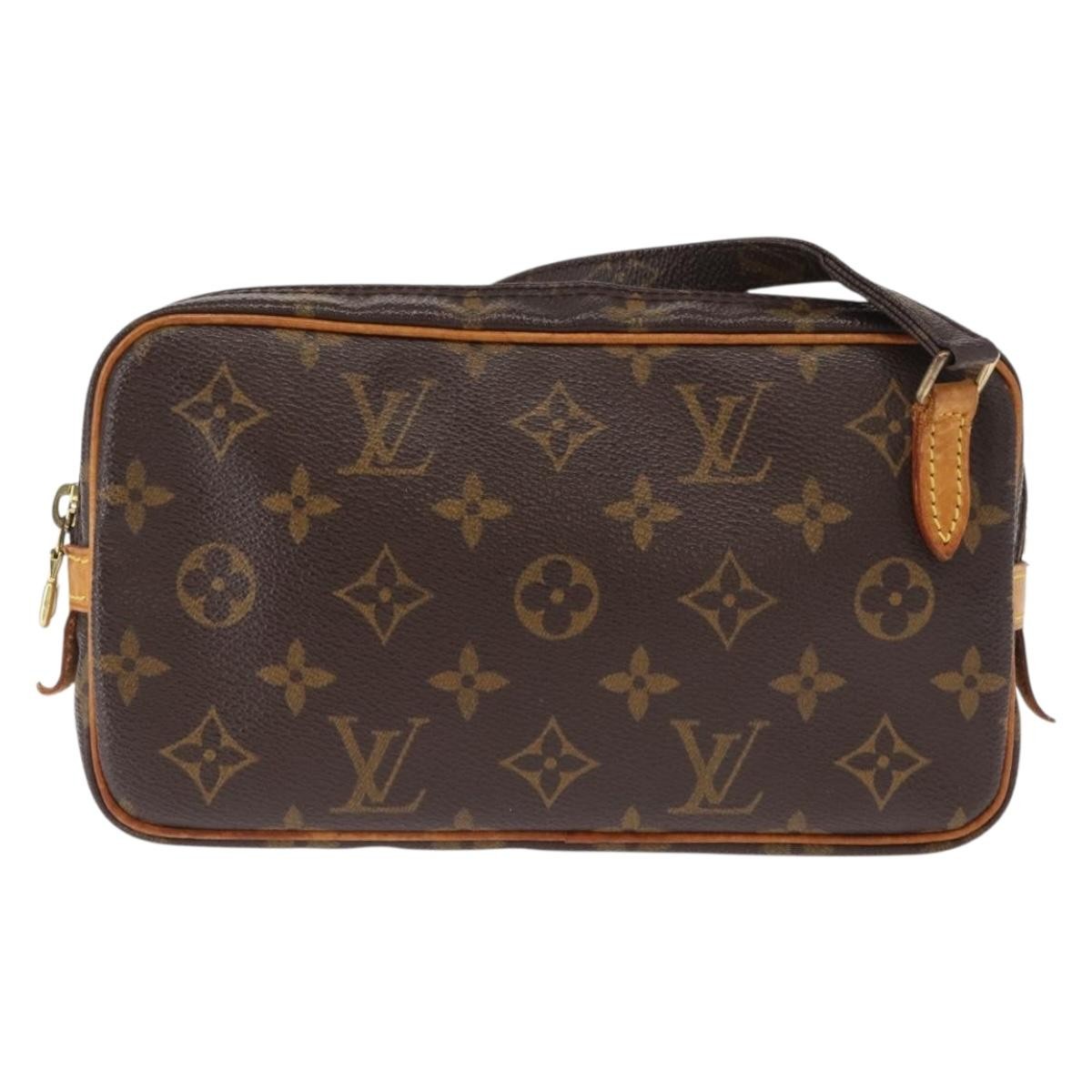 Louis Vuitton Pochette Marly Bandouliere Monogram Canvas Brown Canvas Handbag (Pre-Owned)